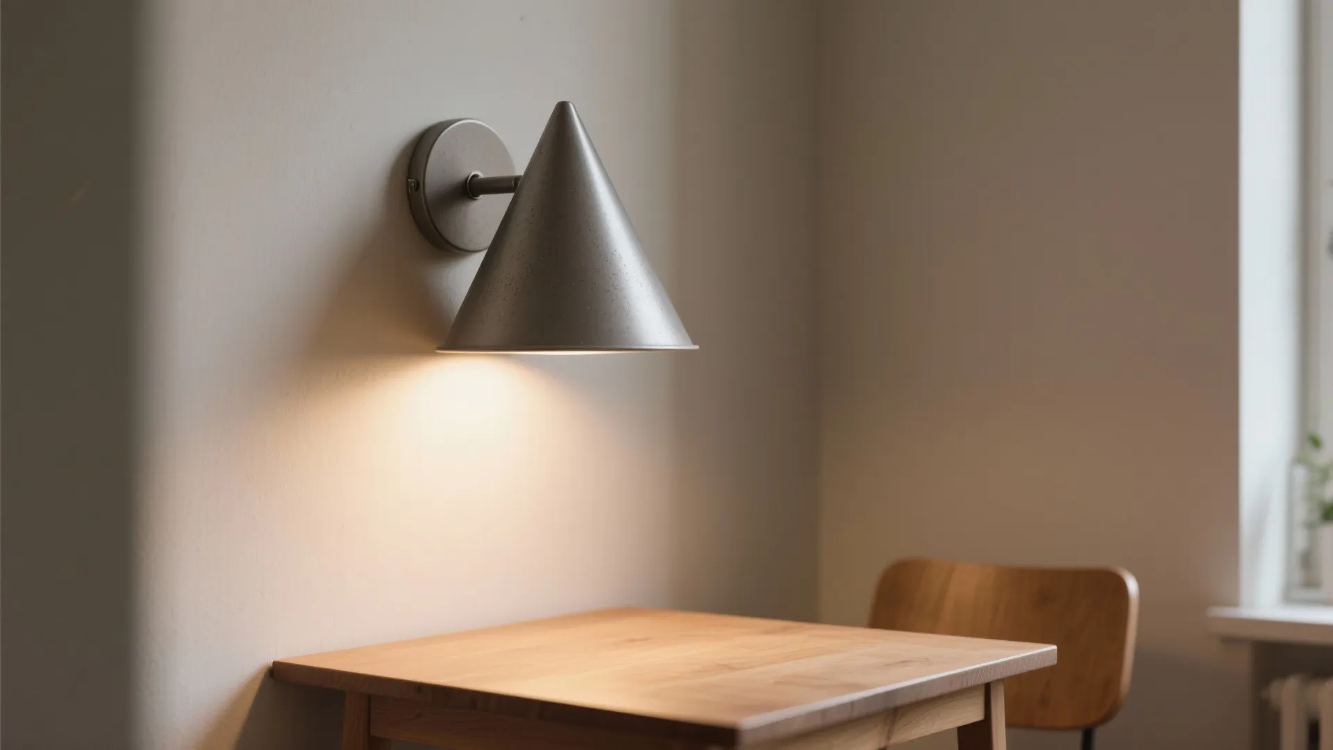 1. Minimalist matte cone for a sleek accent