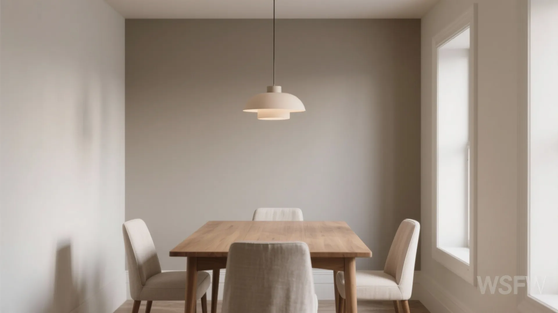 5. Subtle accent with matte or eggshell contrast