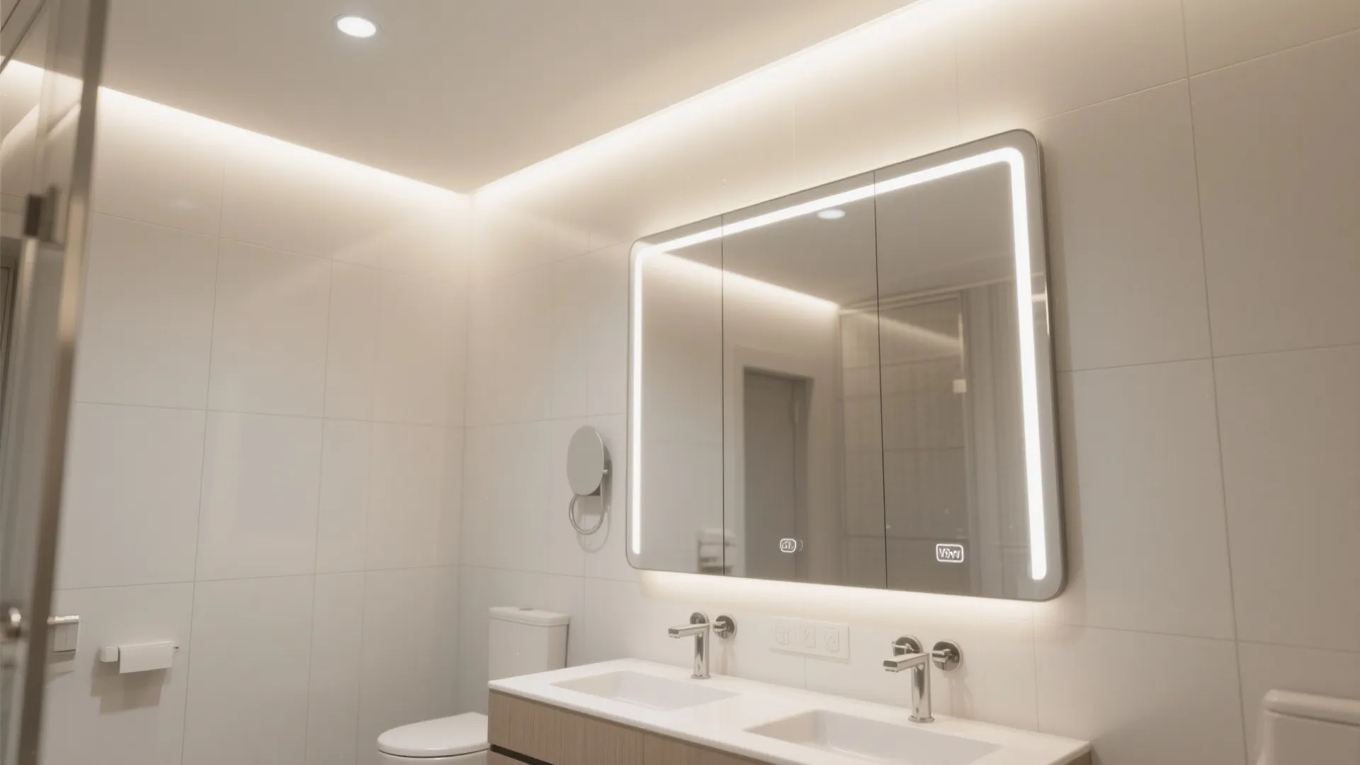 Matte White + Cove Lighting for Calm