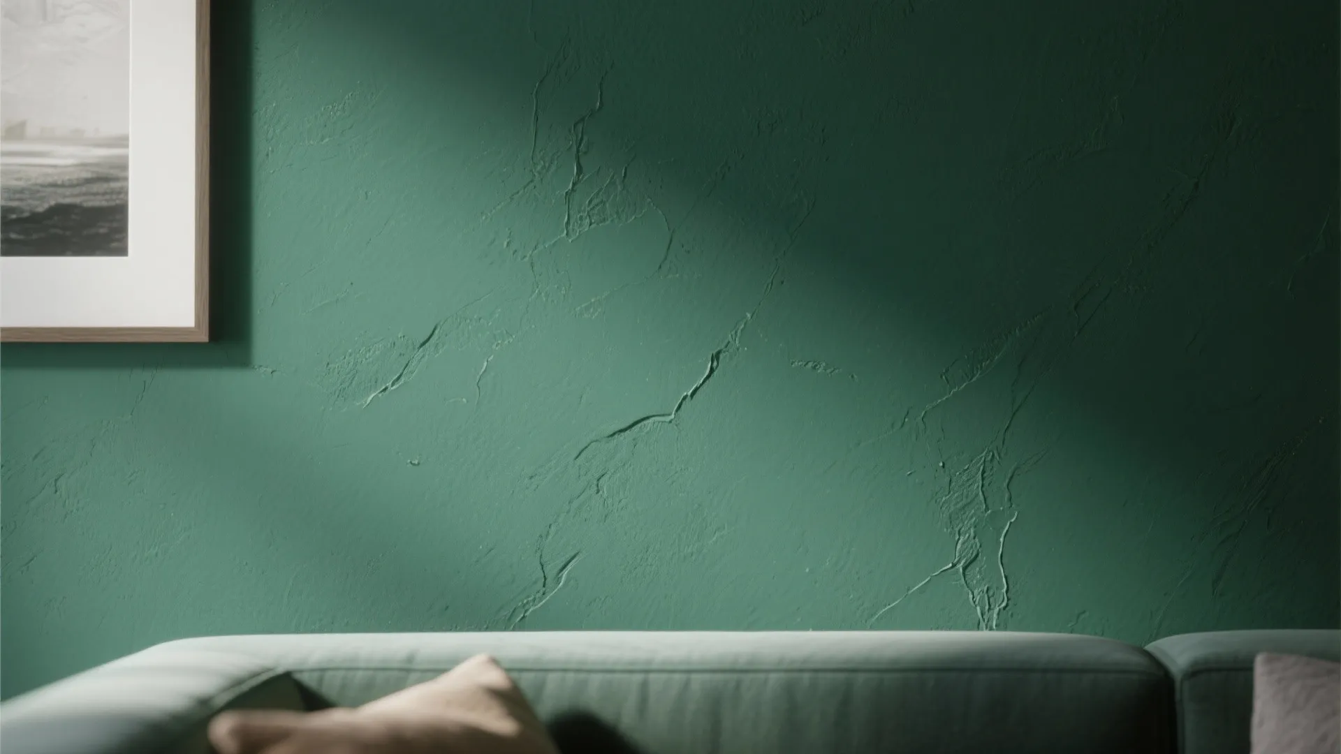 1. Deep Accent Wall with Matte Finish