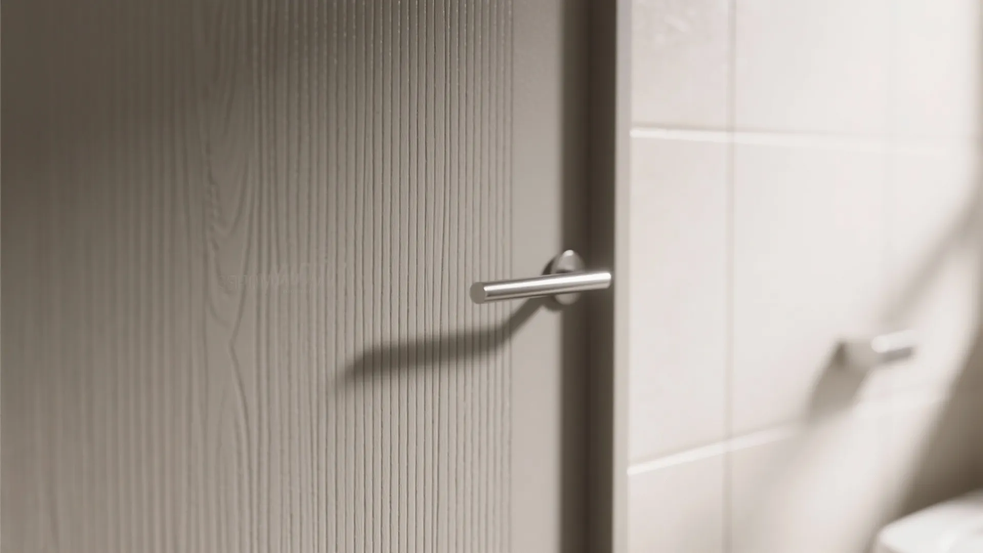 Minimalist Fiber Door with Textured Matte Finish