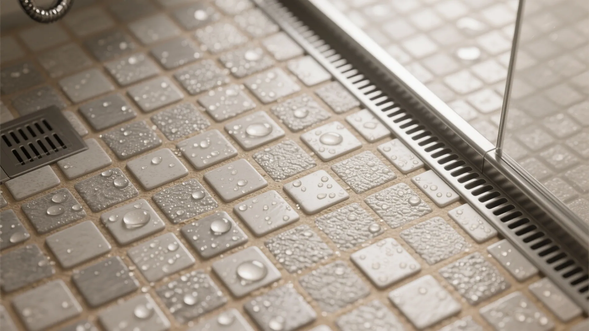 Matte porcelain and textured anti-slip floors