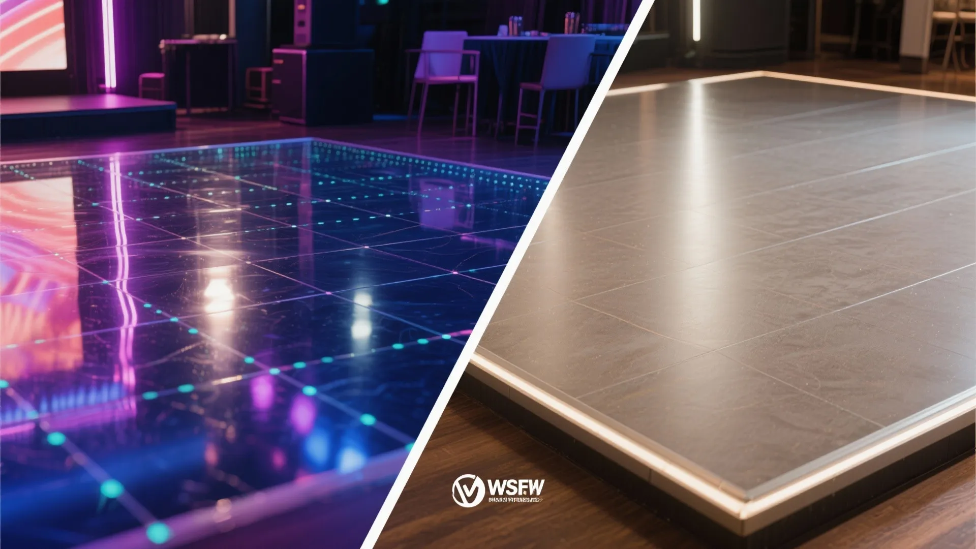 Aisle and Dance Floor as the Visual Spine