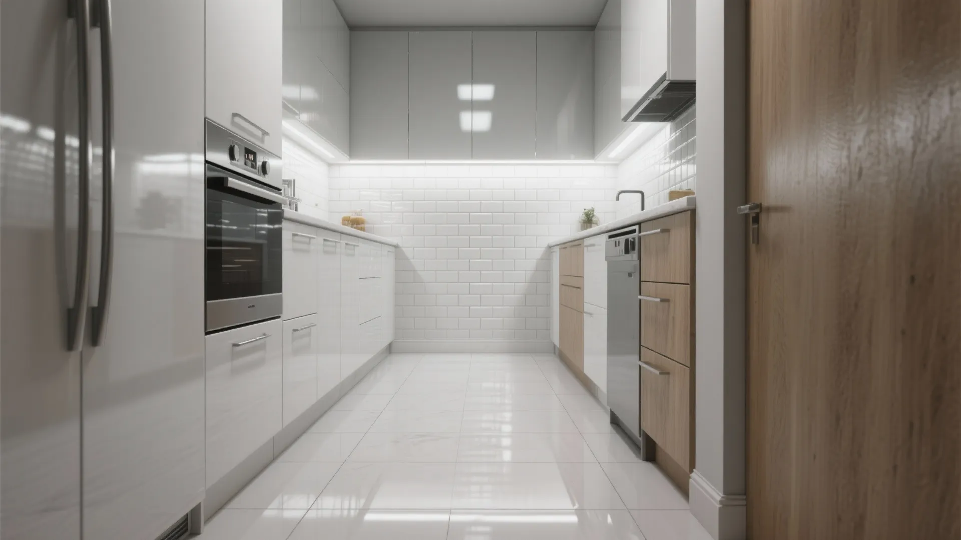 3. Mix textures: matte tile with glossy accents