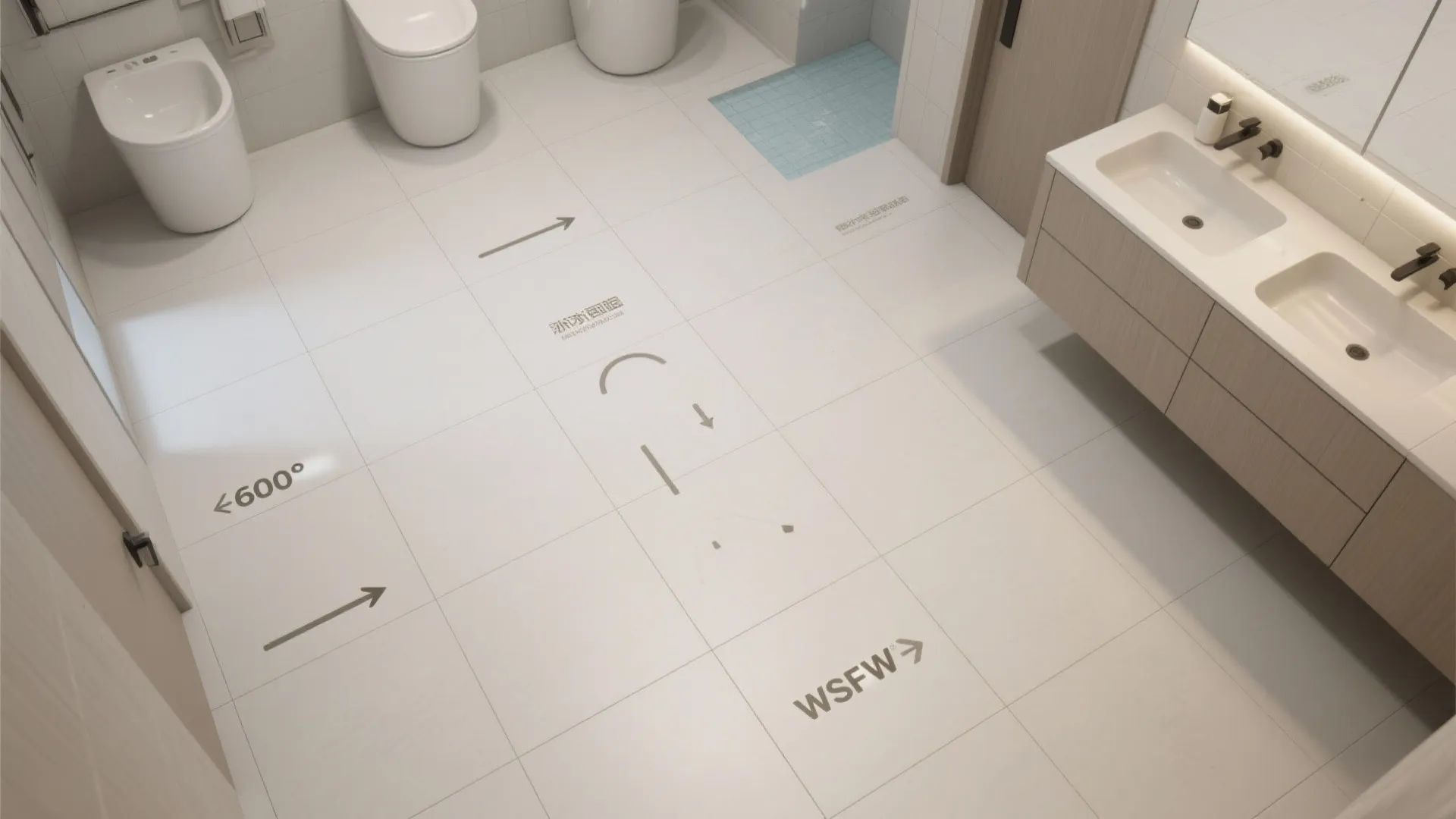 Matte, slip-resistant floor tiles for daily safety