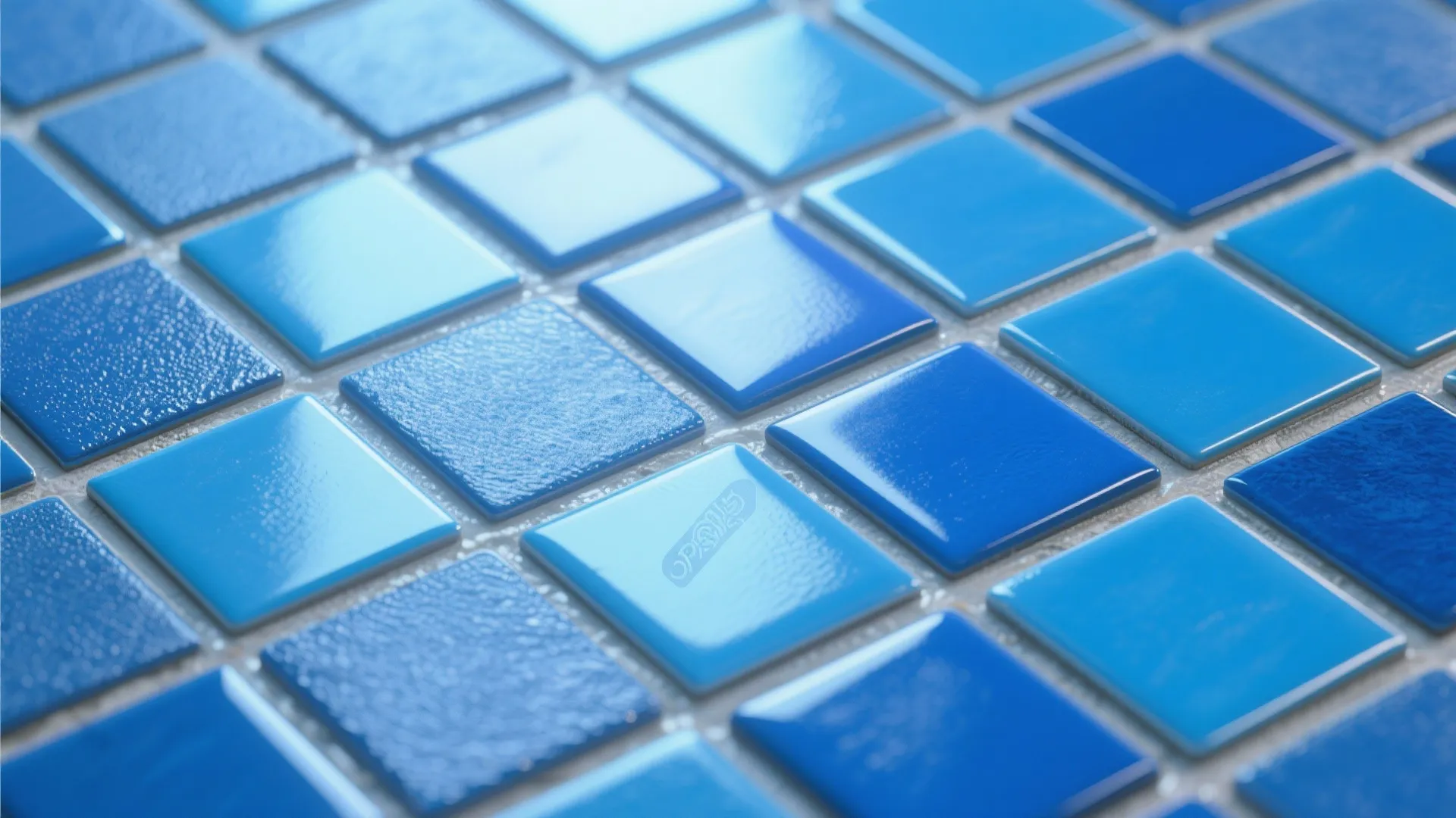 5. Mixed matte and glossy blues for texture play