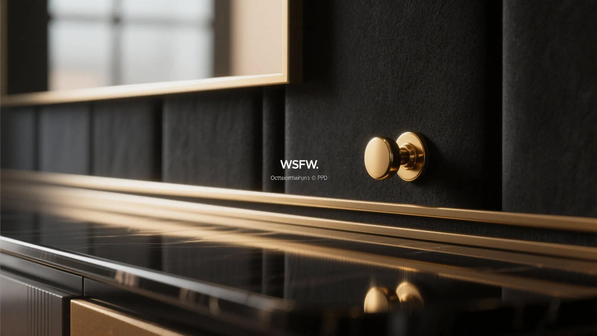 1. Layered Black: matte walls + glossy accents