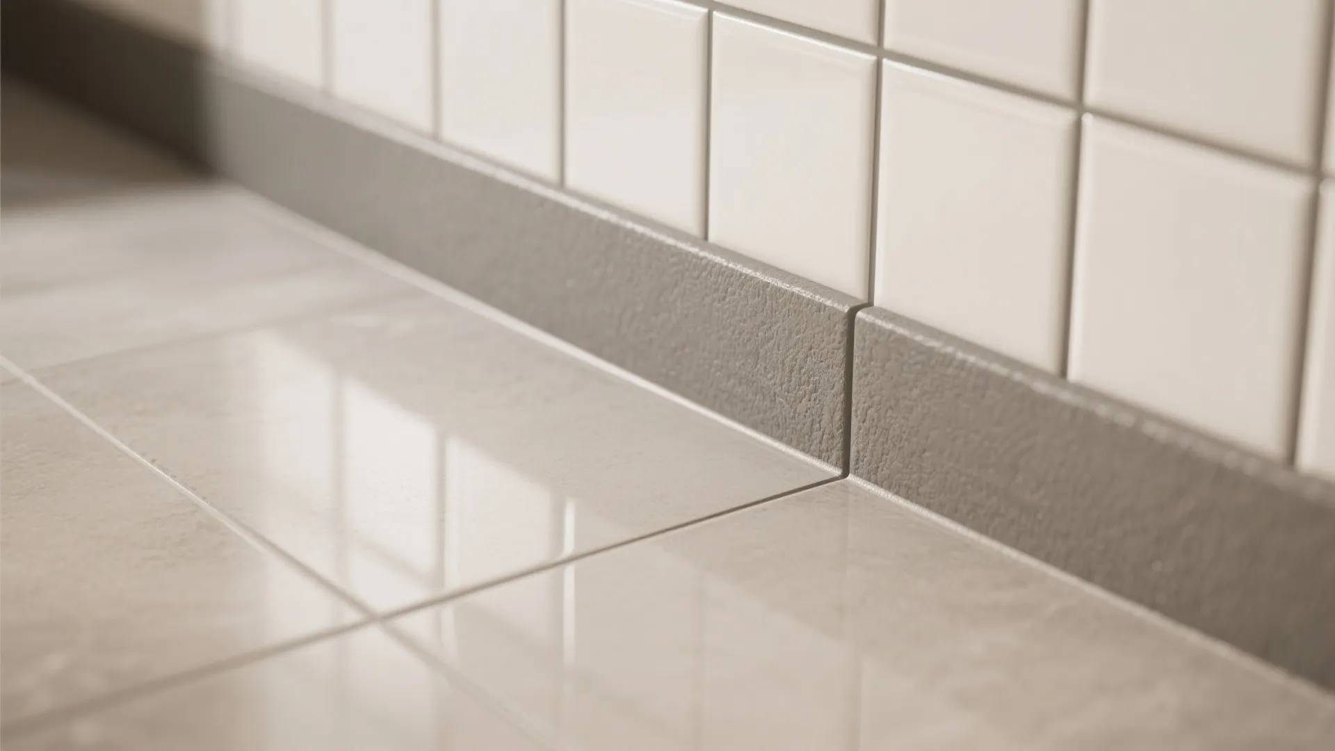 Matte Porcelain Floor + Glossy Subway Wall