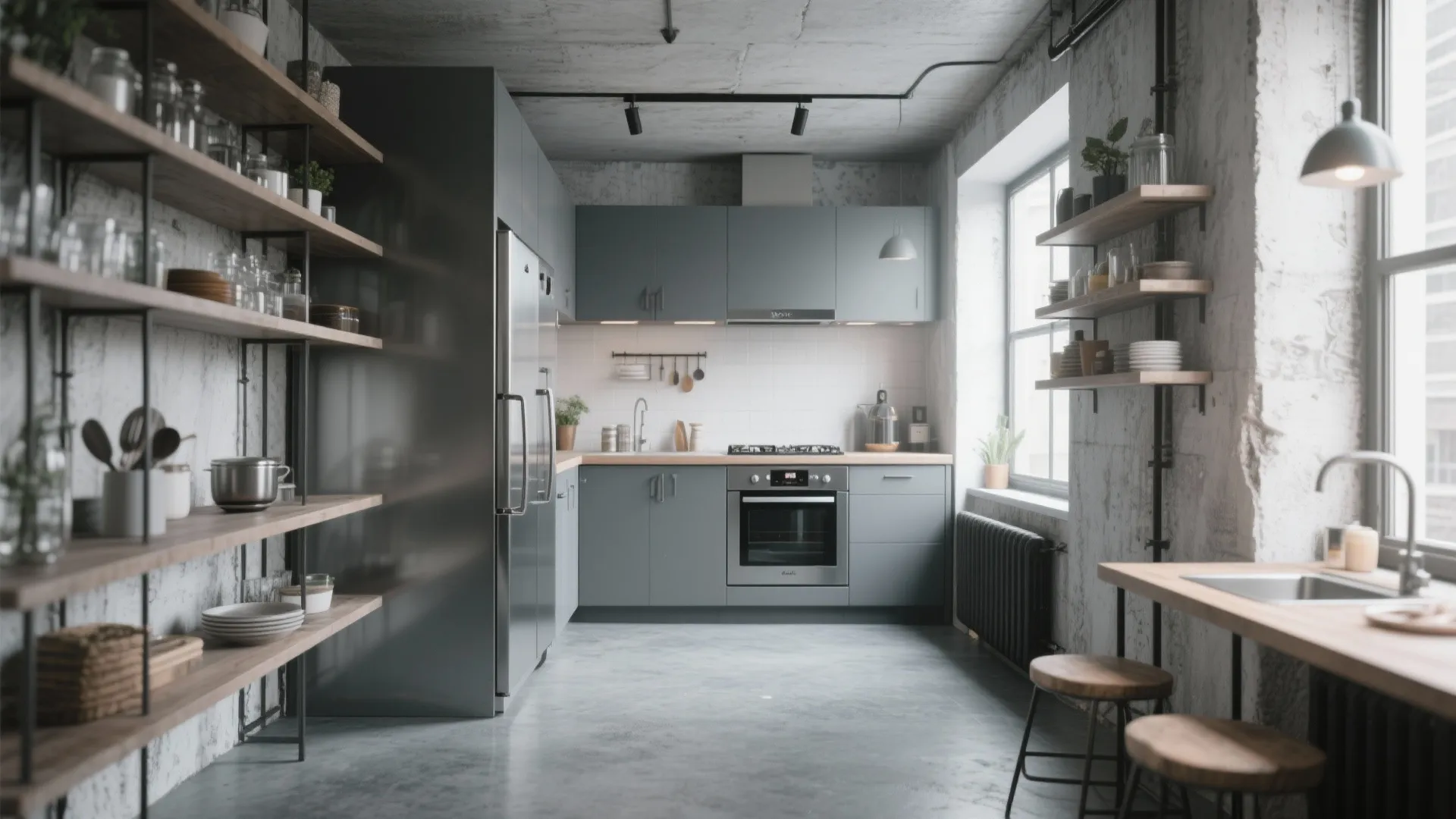 2. Matte Concrete Finish