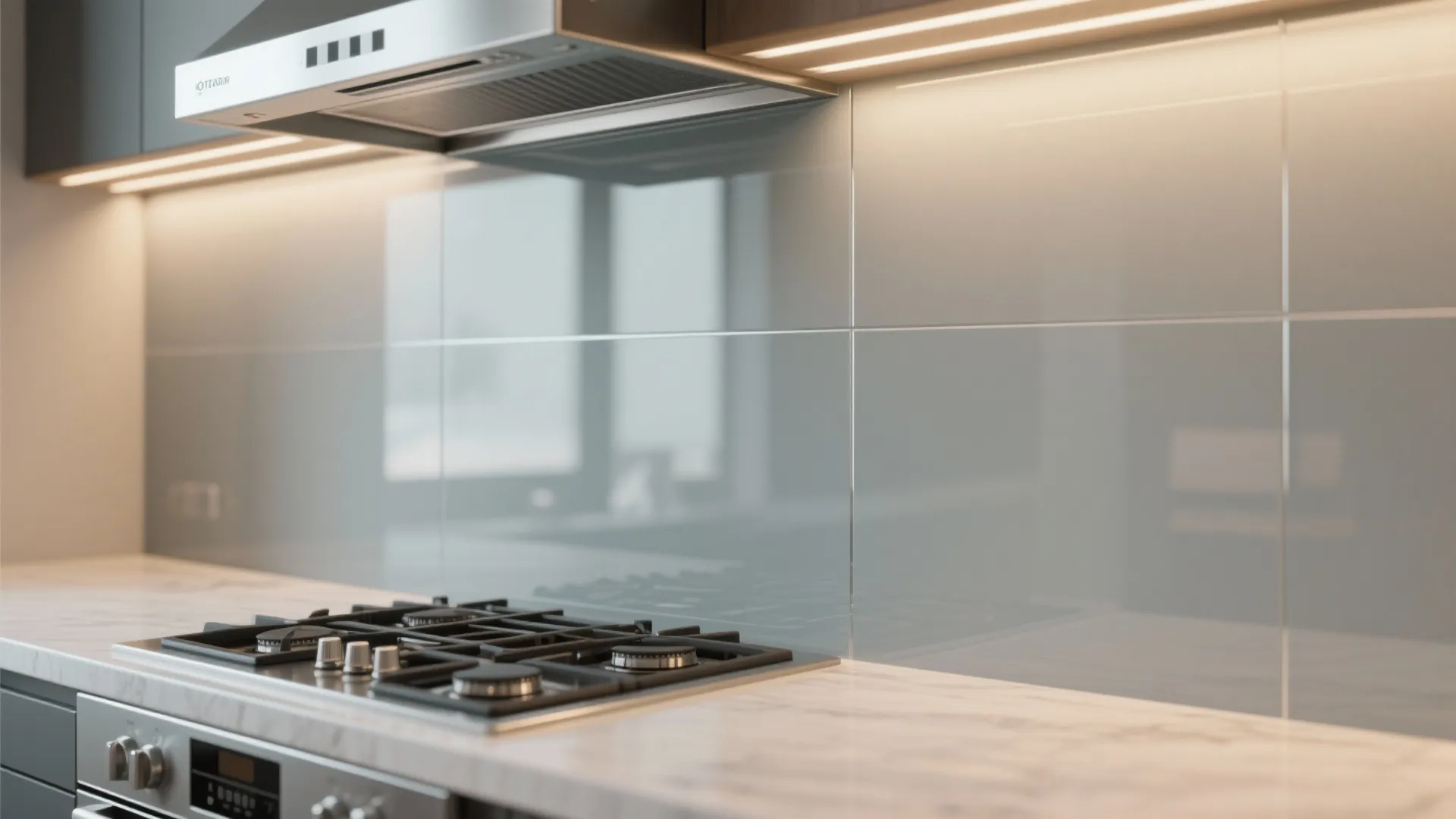 4. Matte Grey Glass Panels