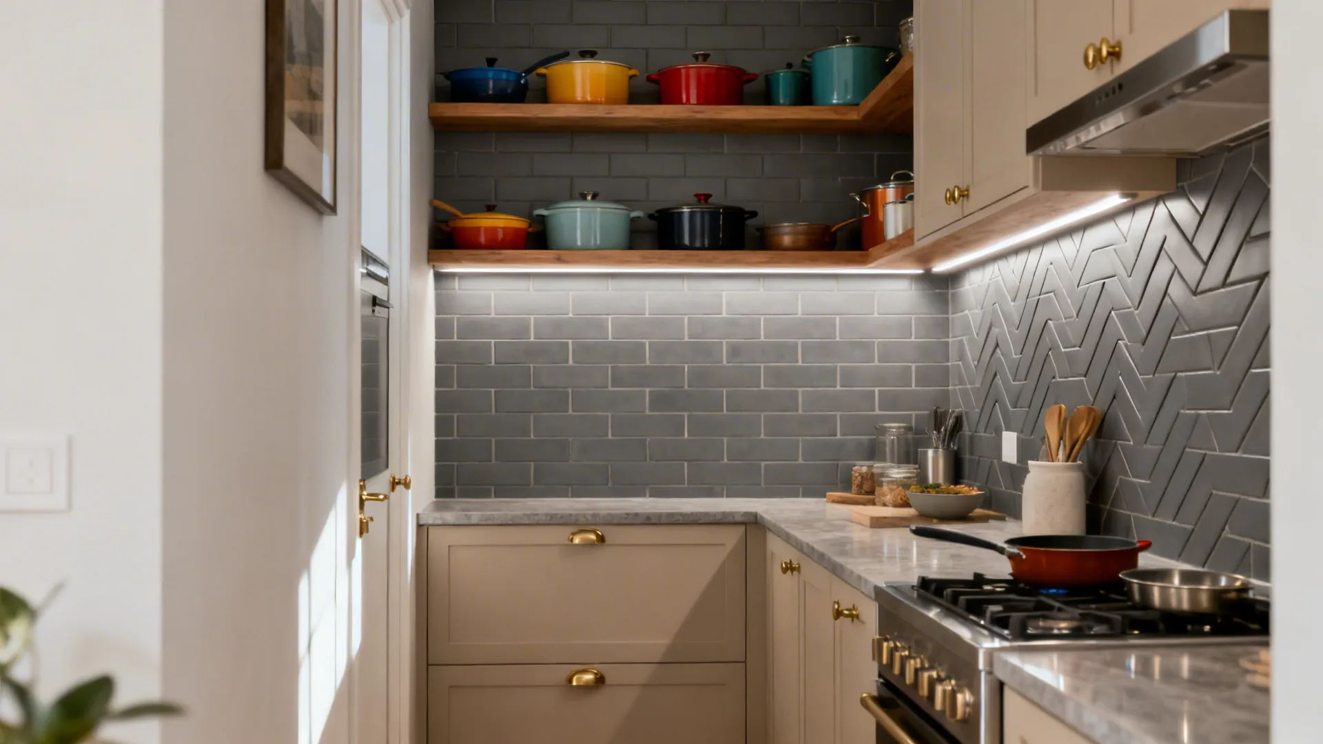 Matte Subway Grey for a Calm, Modern Backbone