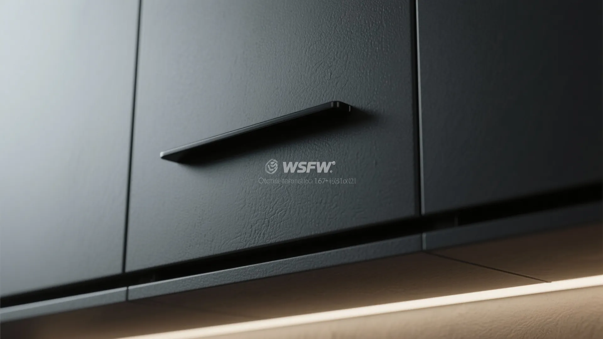 3. Matte black hardware for a seamless look