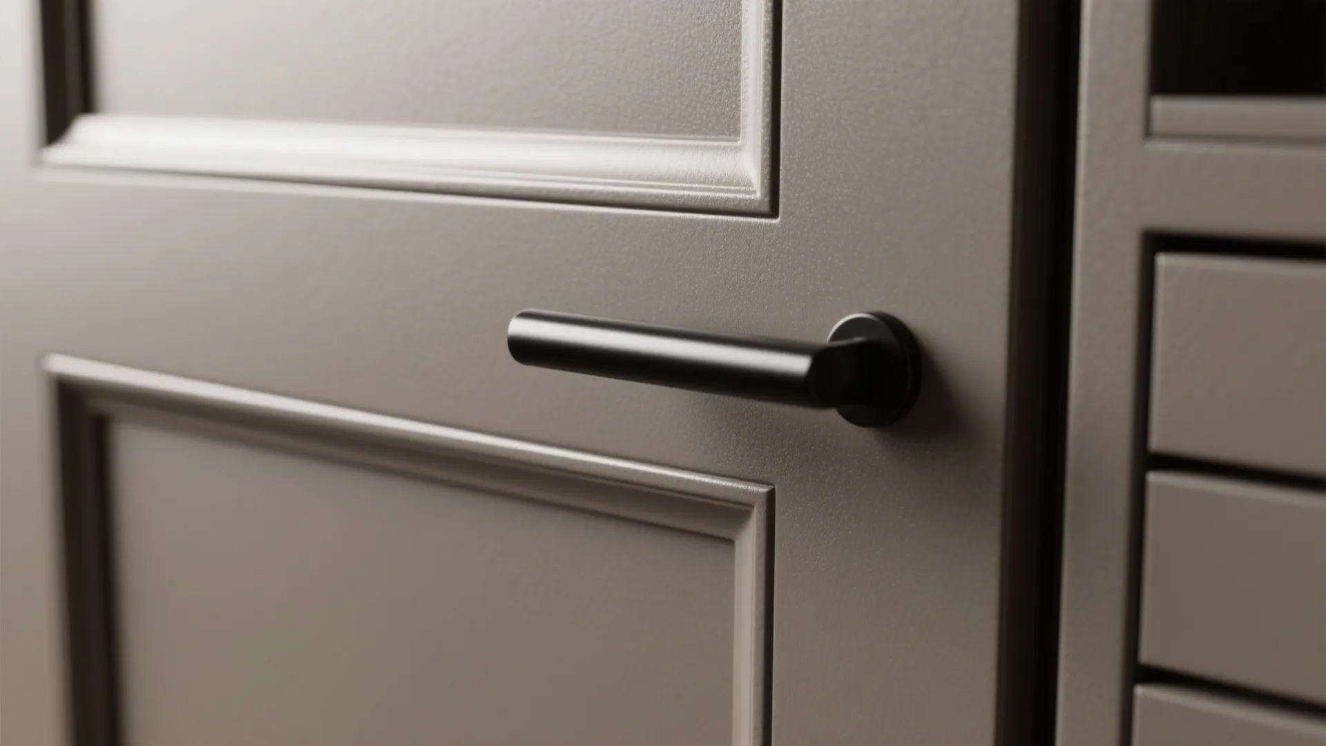 2. Matte Gray Brown and Black Hardware