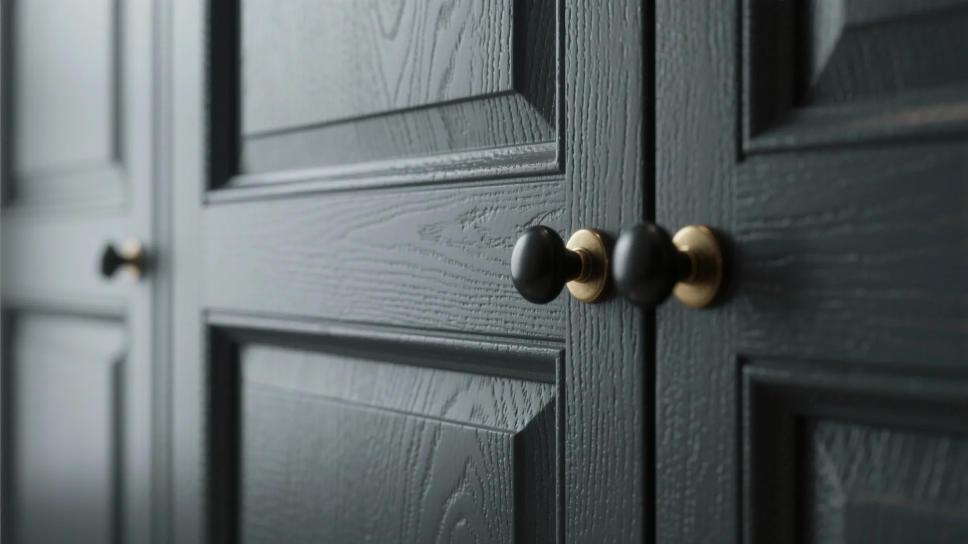 3. Use matte finishes and textured hardware