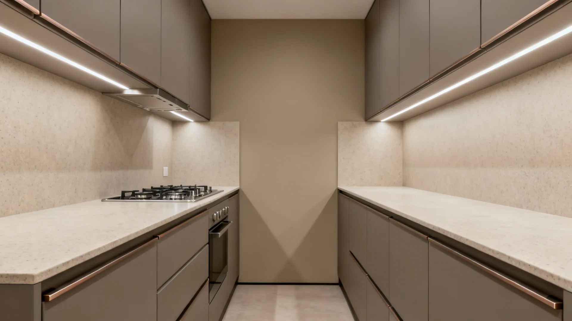 Soft-matte mica fronts with hidden pulls