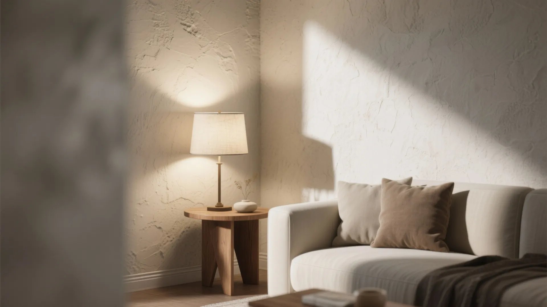 Idea 1: Choose a low-sheen matte for hiding imperfections