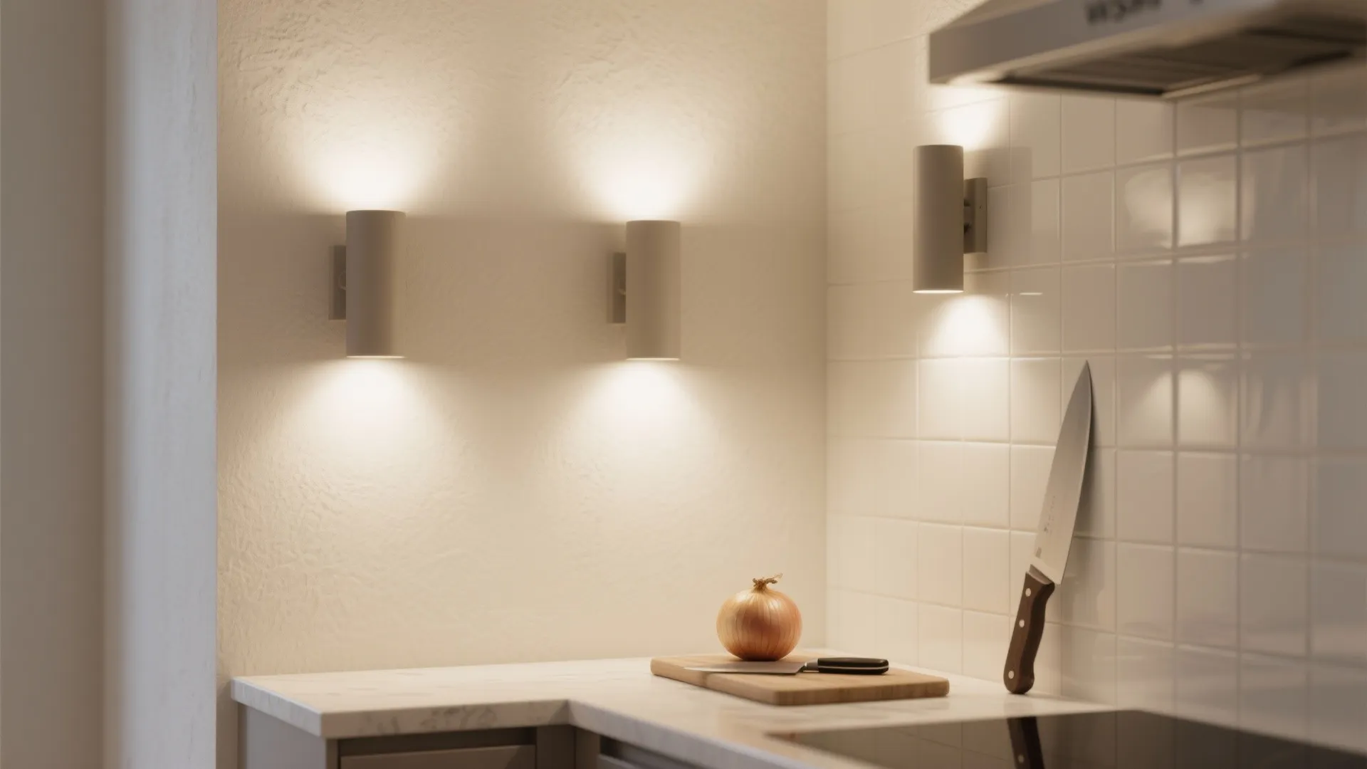 Glare control with matte shades and indirect washes