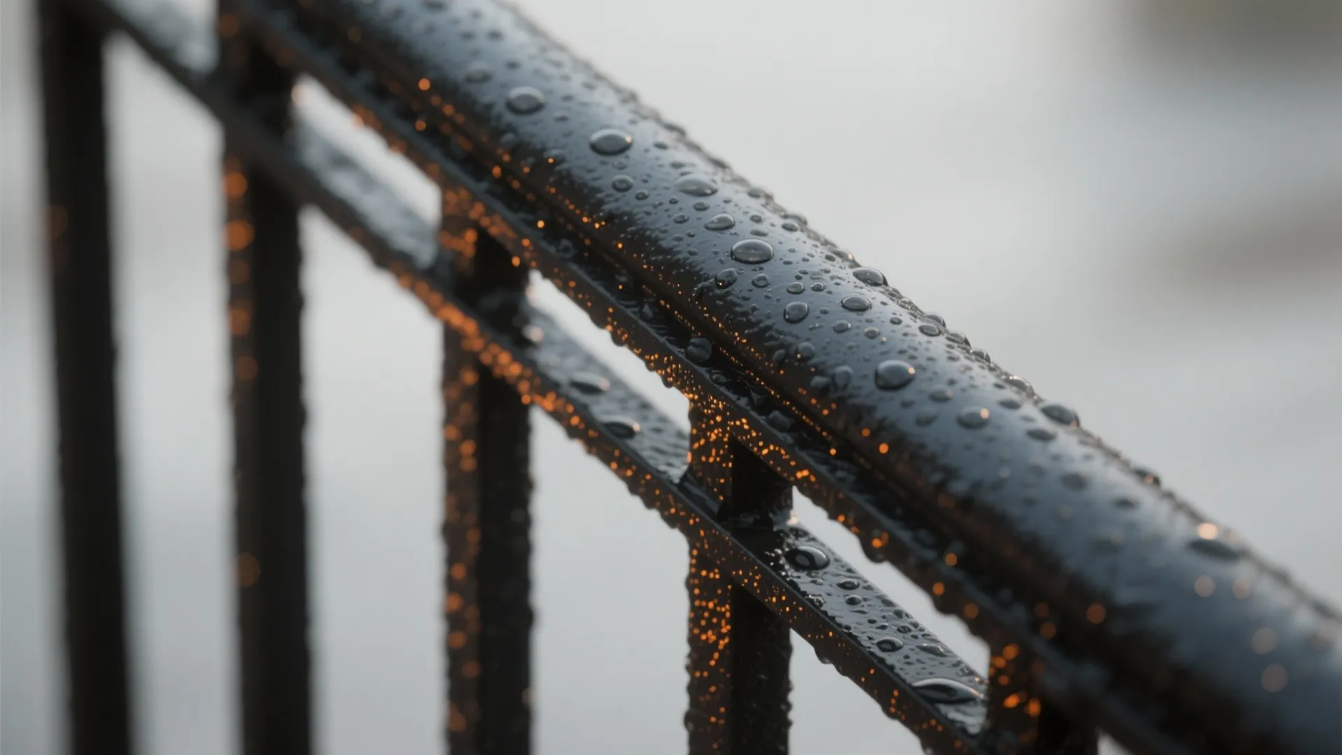 Weatherproof Style: Matte Powder-Coated Iron