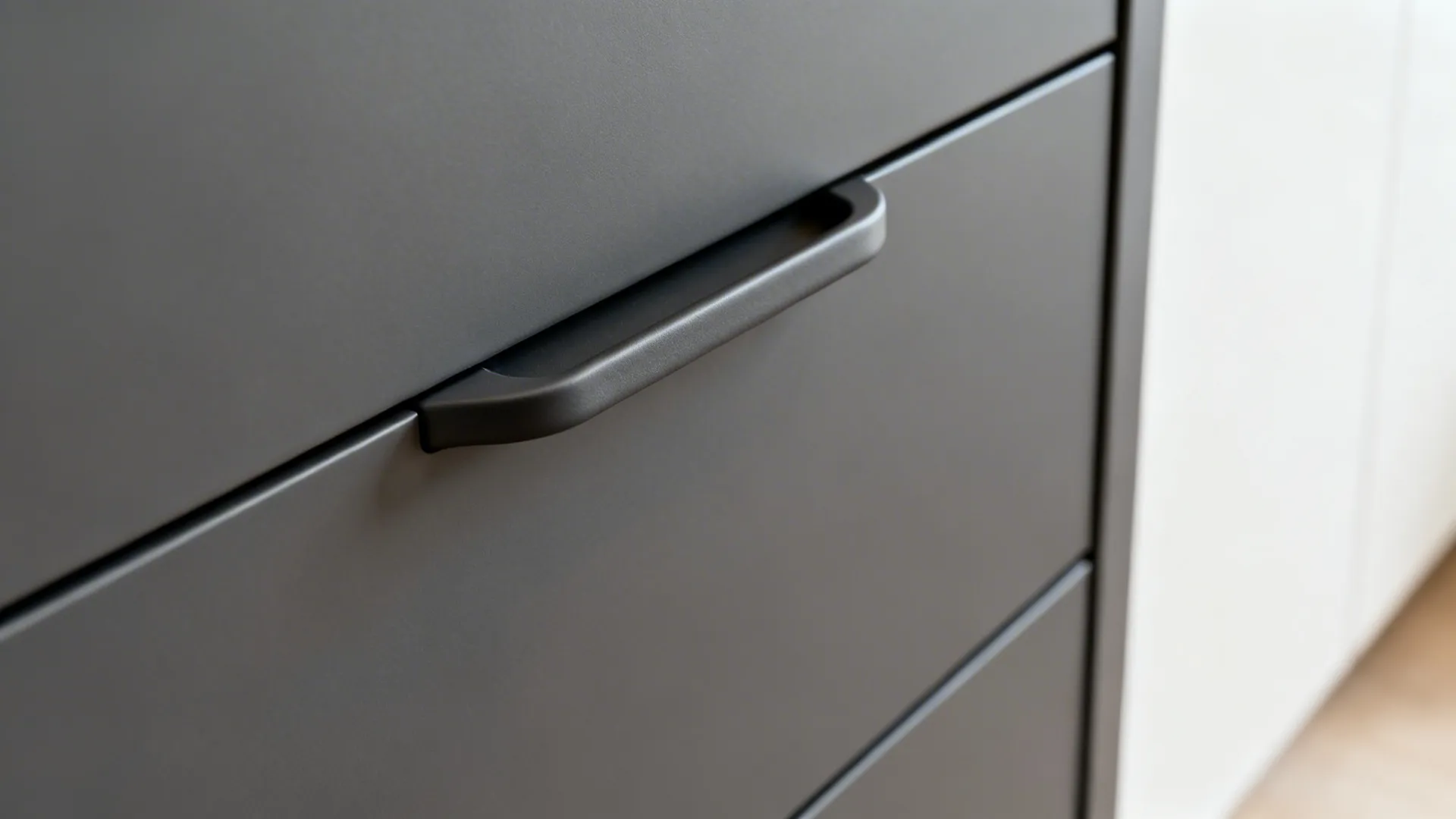 Matte, Slim-Profile Doors with Integrated Pulls