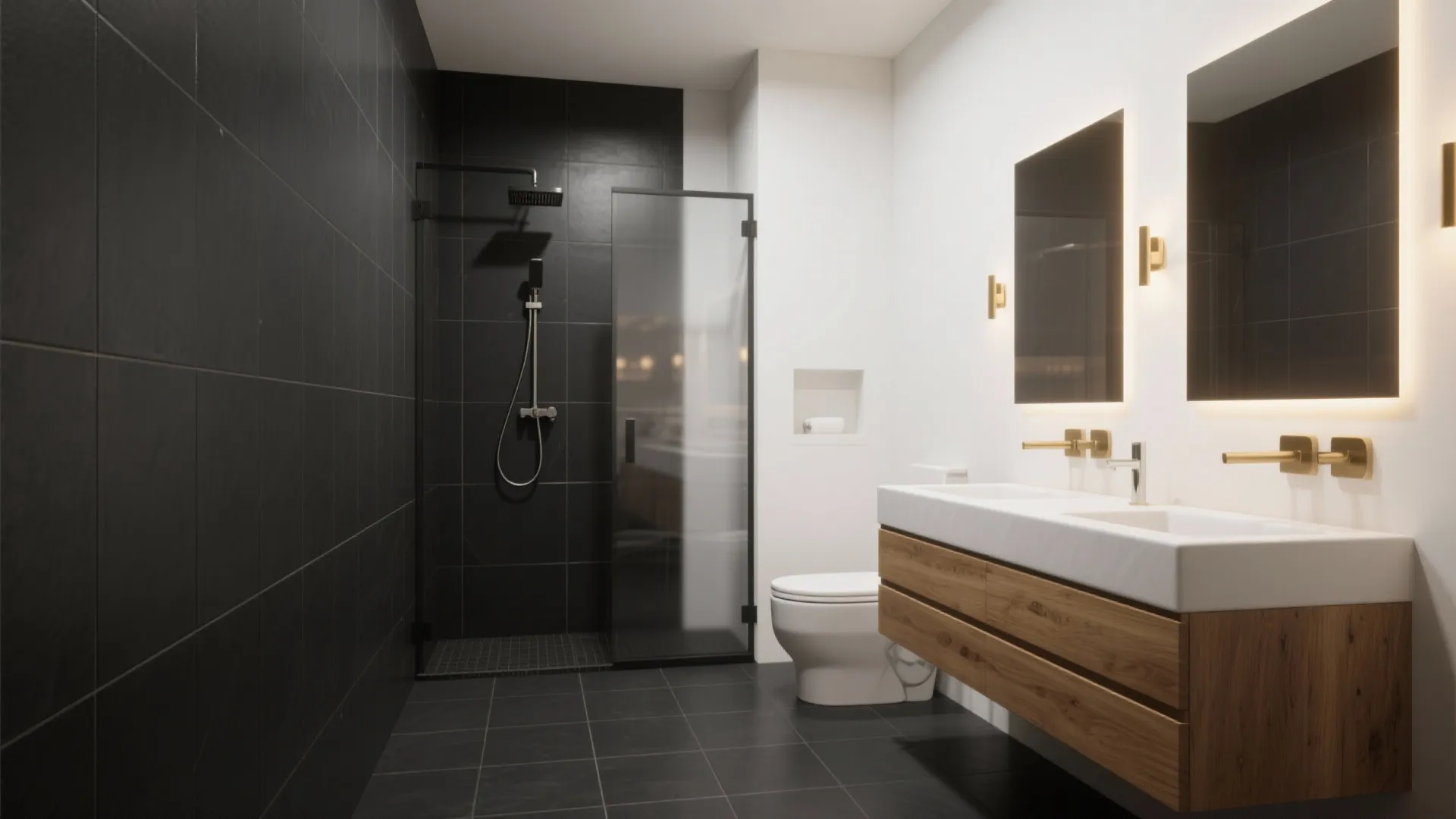 Matte Black Porcelain in Large Format