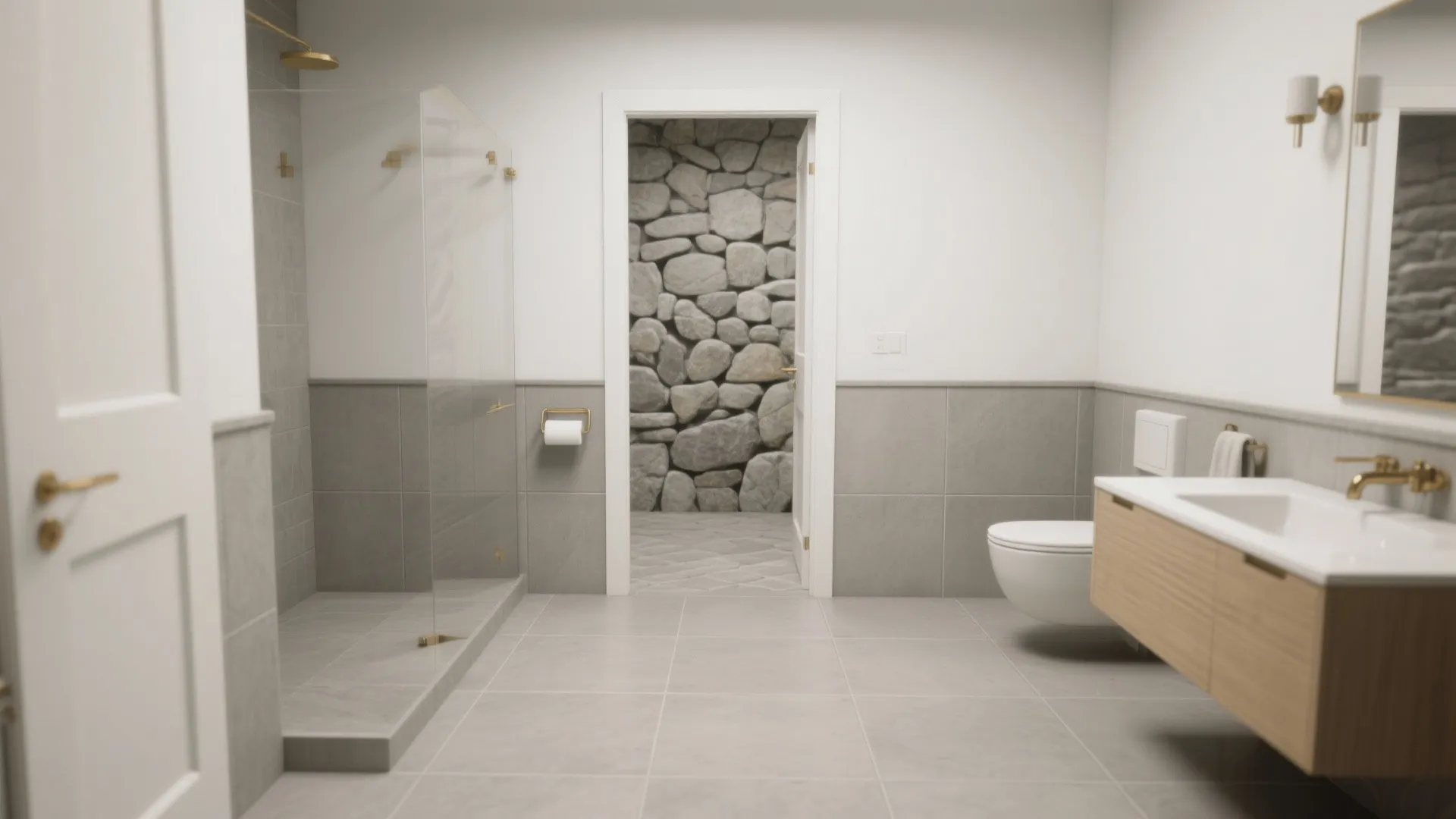 Matte Large-Format Ceramic for a Calm, Seamless Look