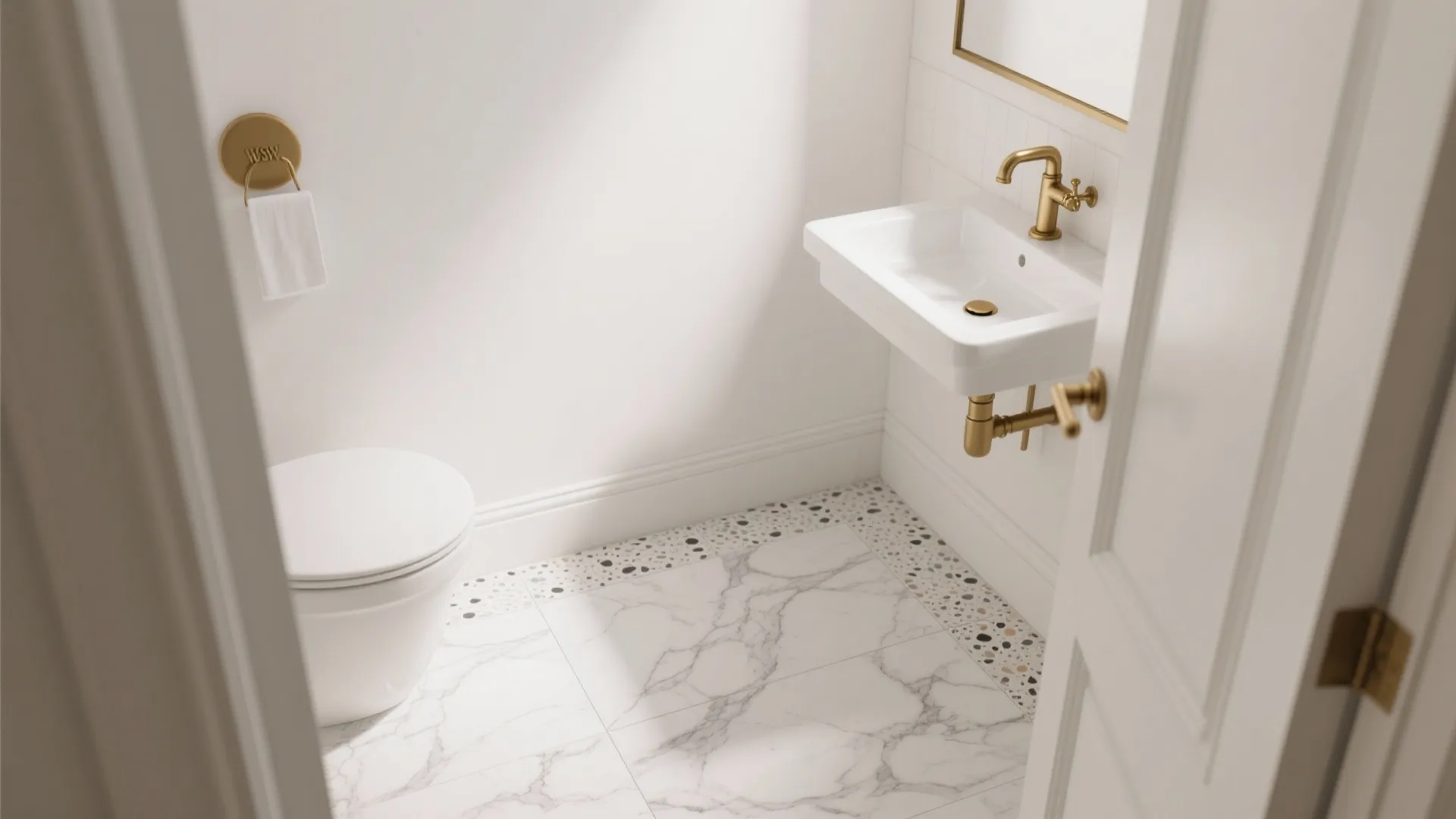 Stone-Look Peel-and-Stick (Matte Marble, Slate, Terrazzo)