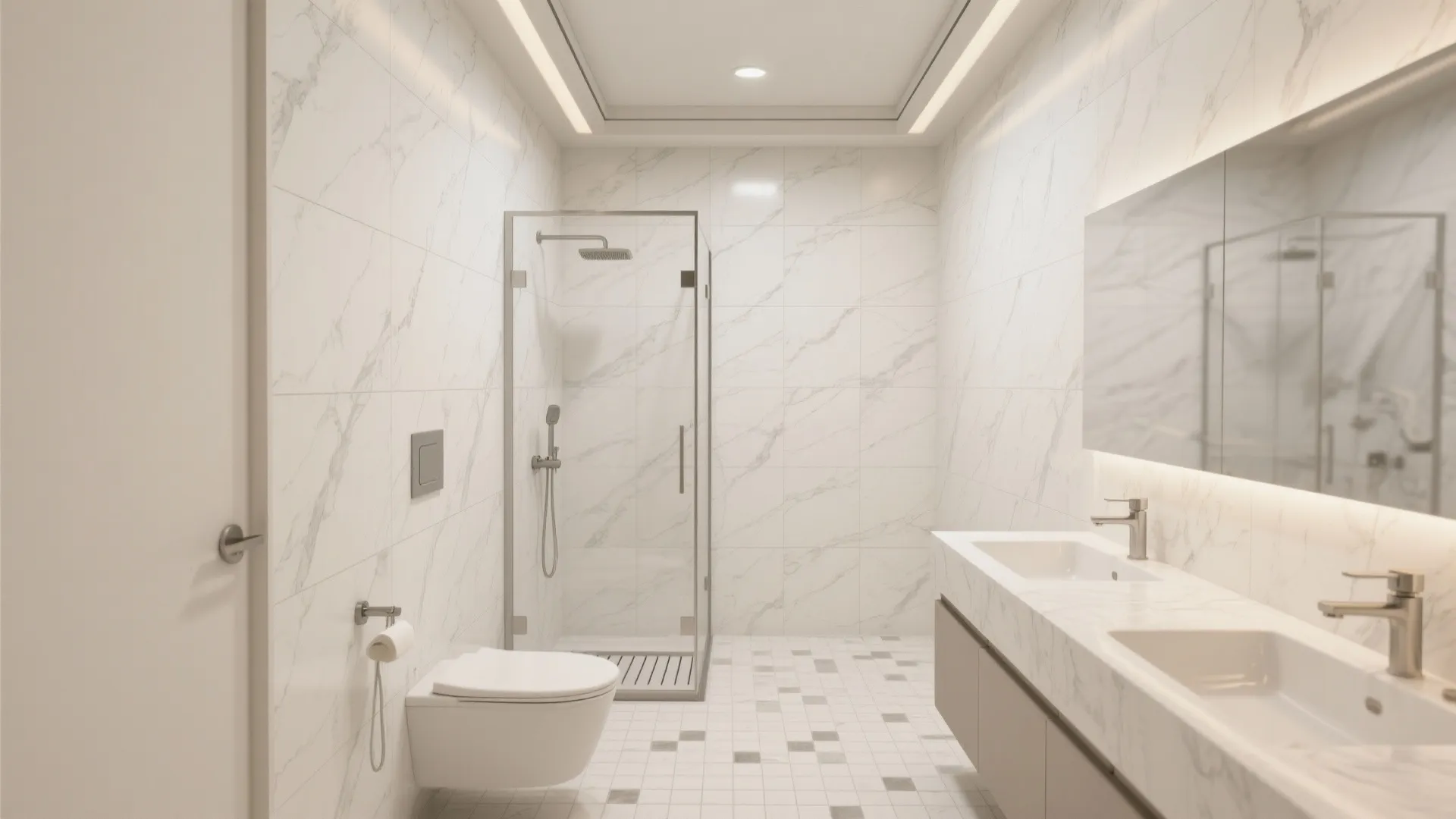 Soft-veined Marble Look in Matte