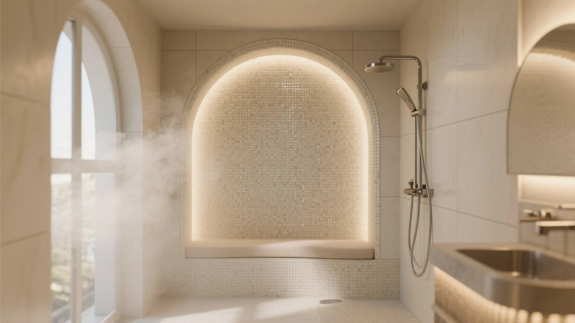 Matte Micro Mosaics for Curves and Niches