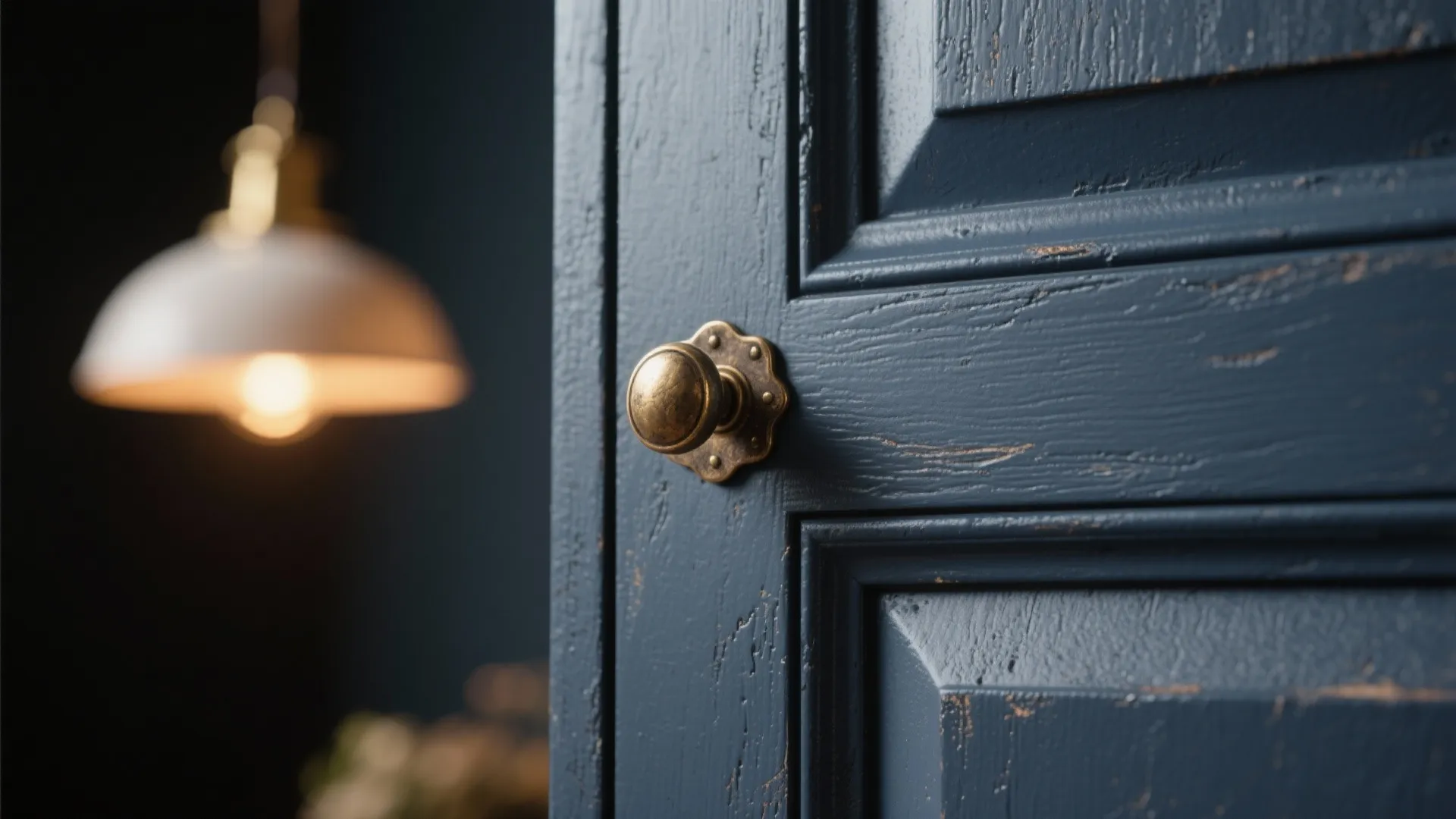 2. Matte navy + warm metals for an elegant feel