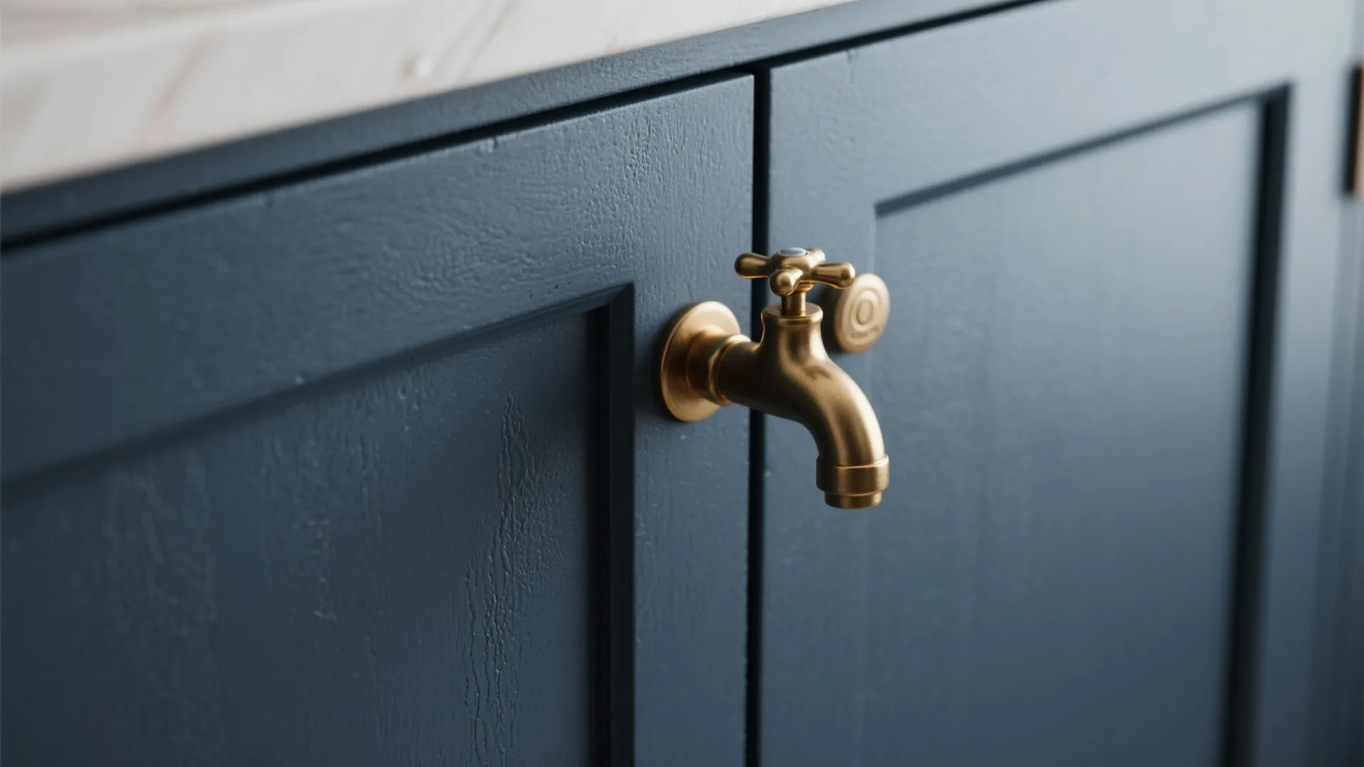 2. Matte Navy with Brass Hardware