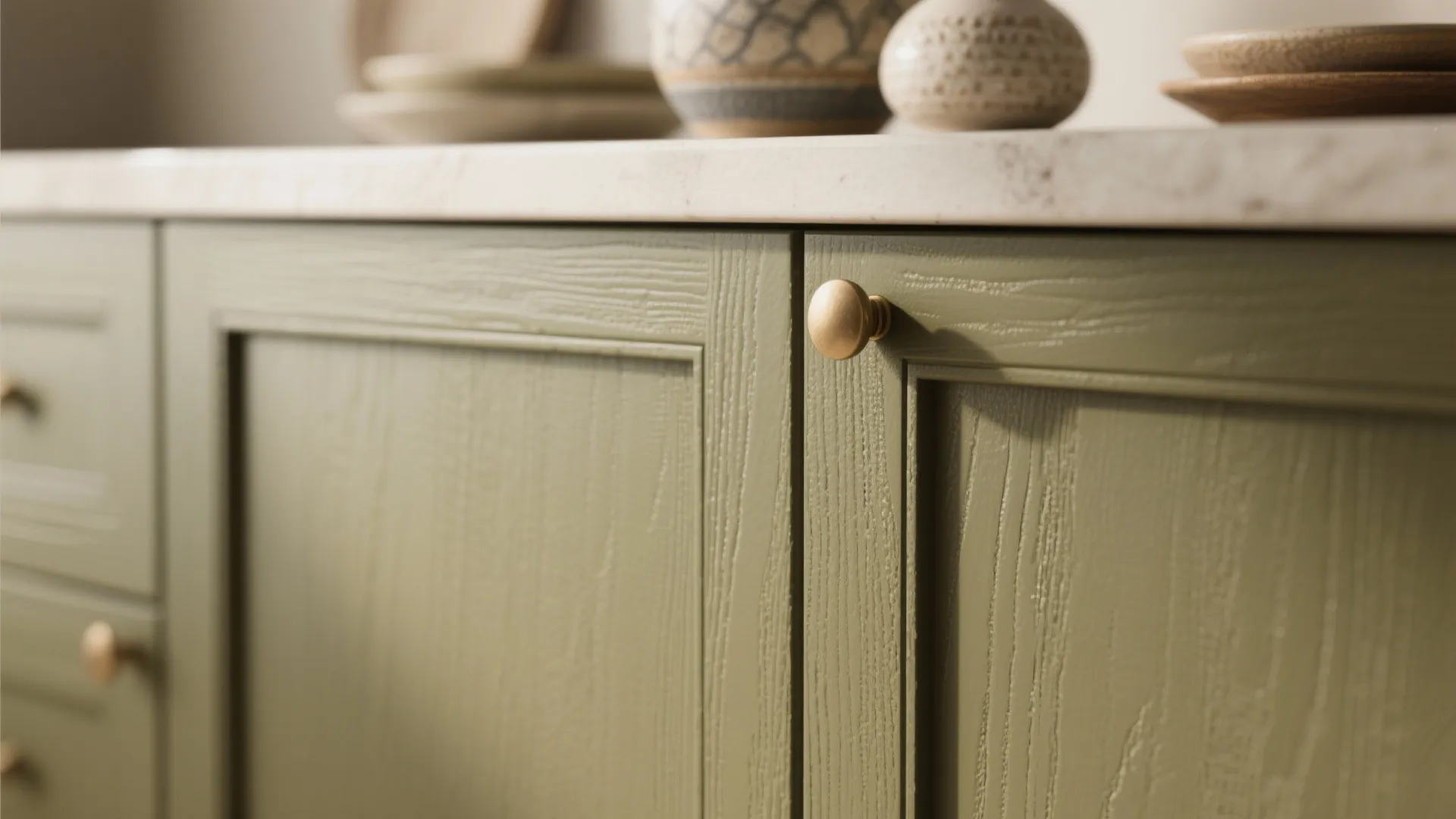 2. Matte Olive for a Calm, Timeless Look