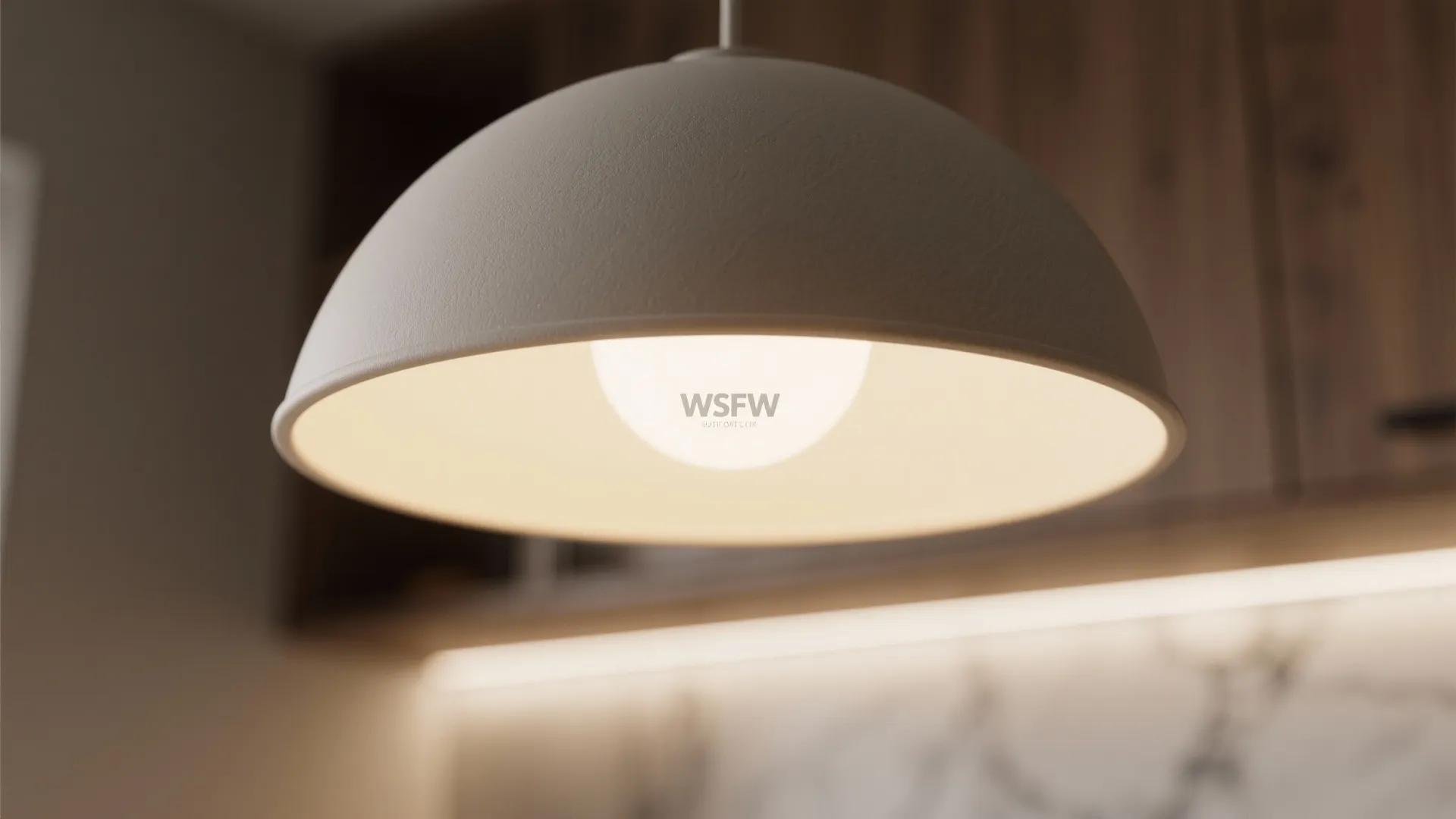 Warm Wood Accents, Soft Pendants