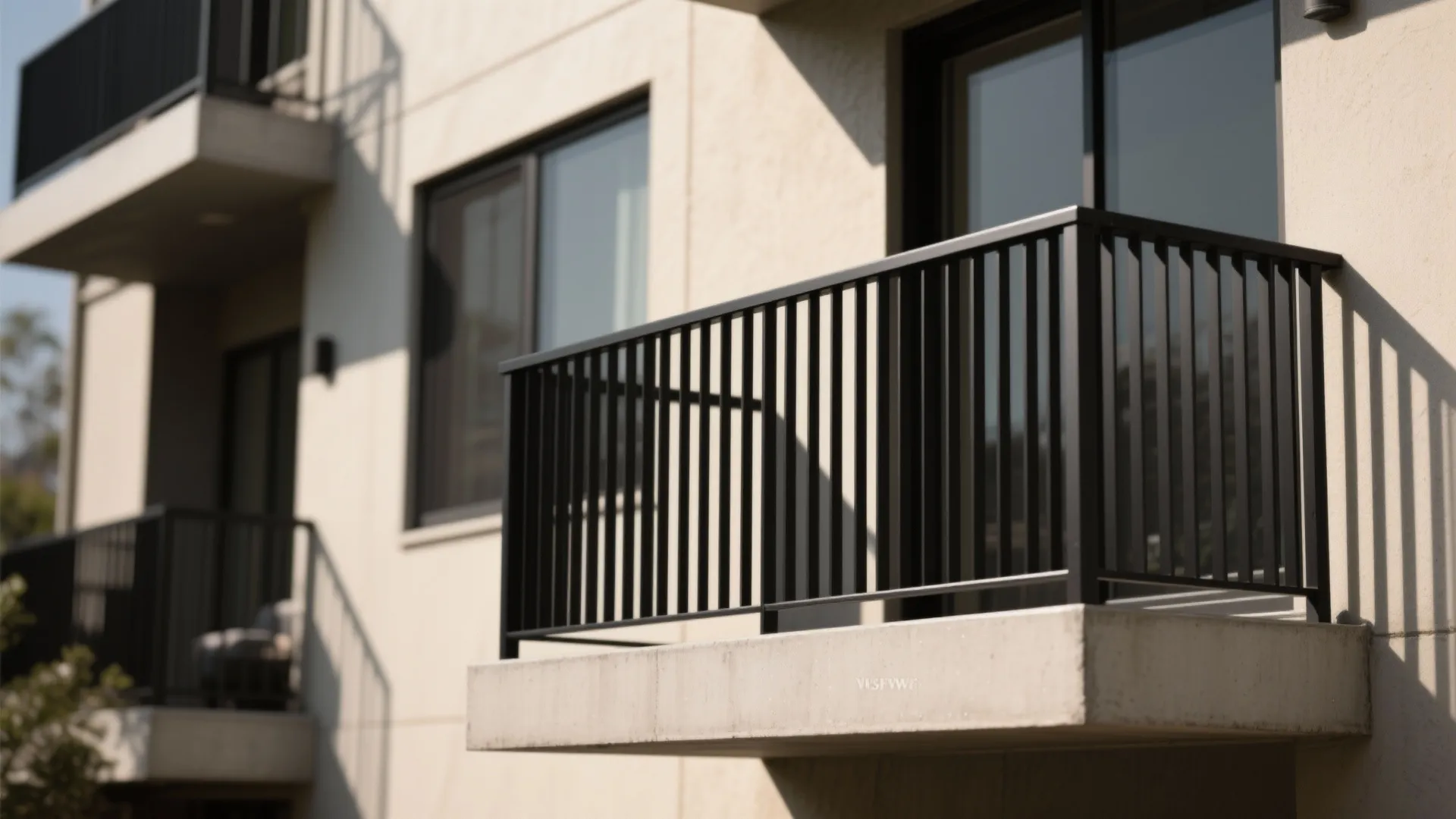 Vertical Steel Pickets in Matte Black