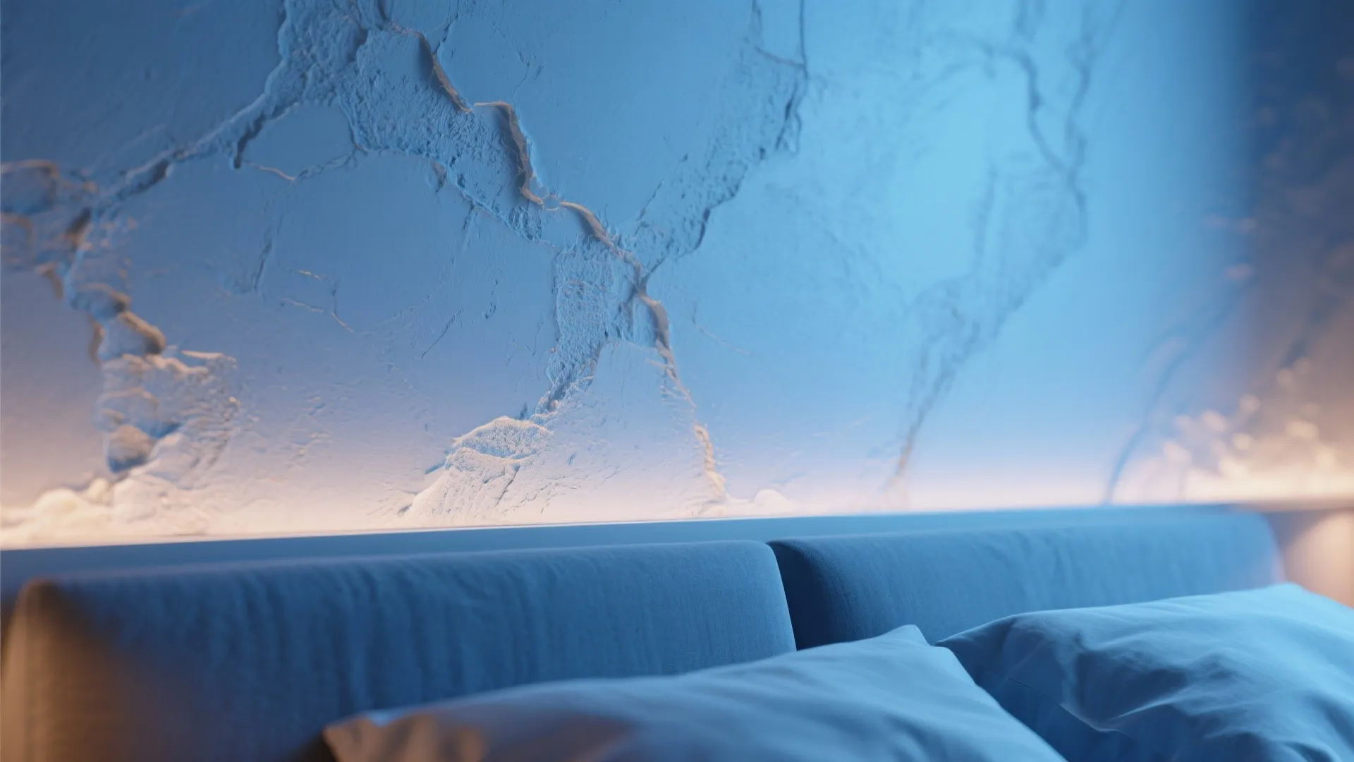 2. Matte plaster accent wall