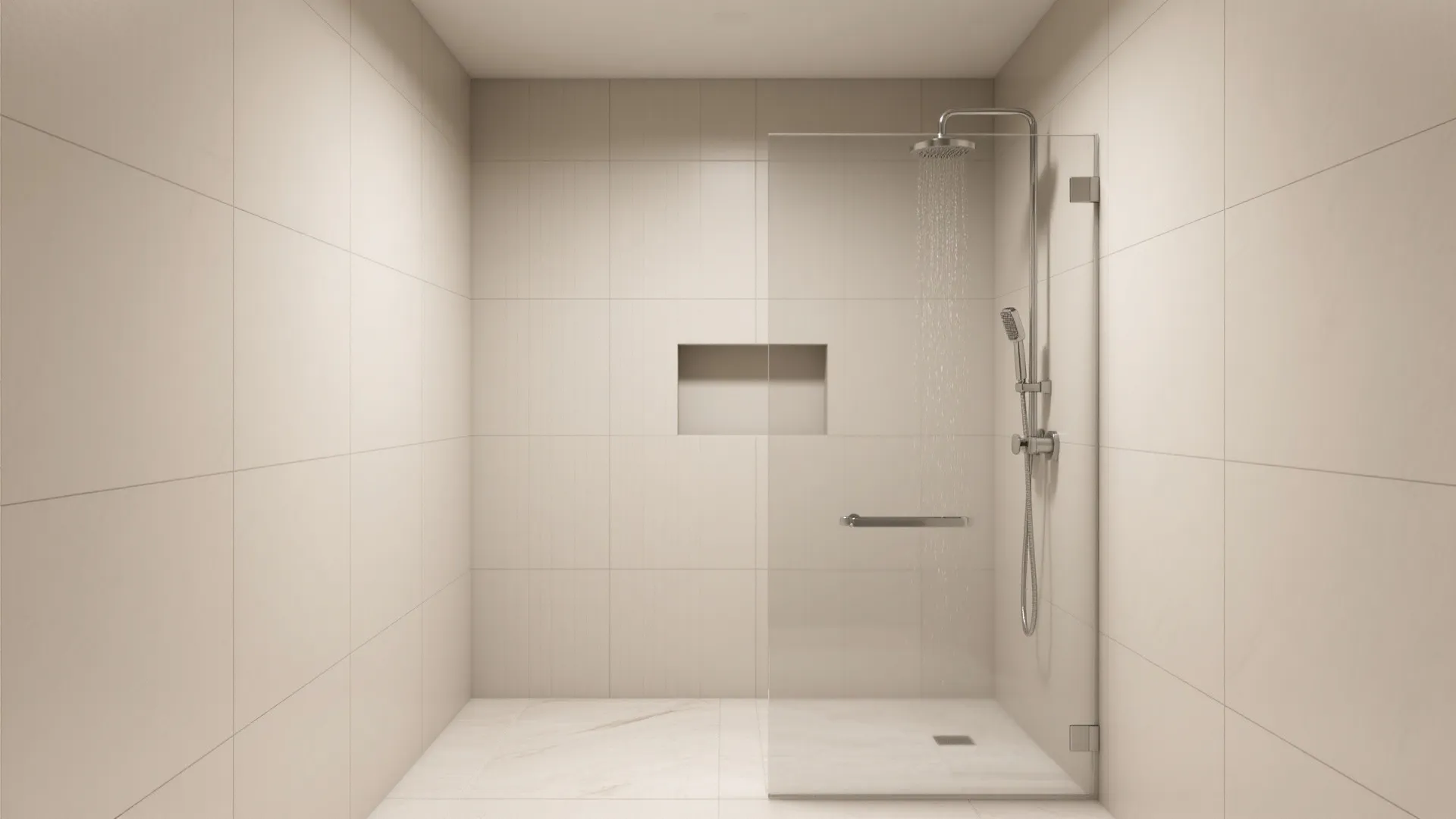 Large-Format Matte Porcelain Walls