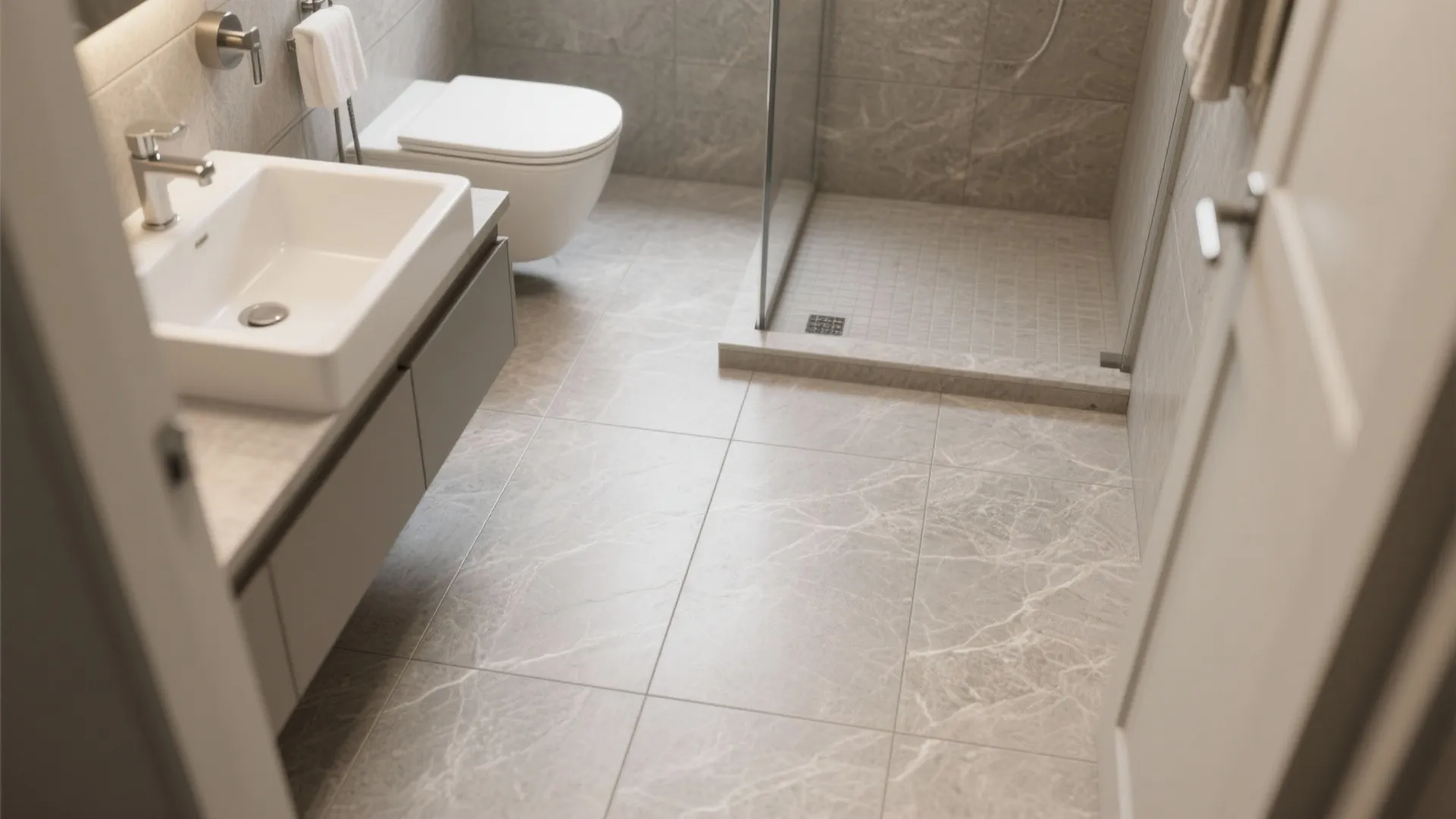 Textured porcelain with matte finish