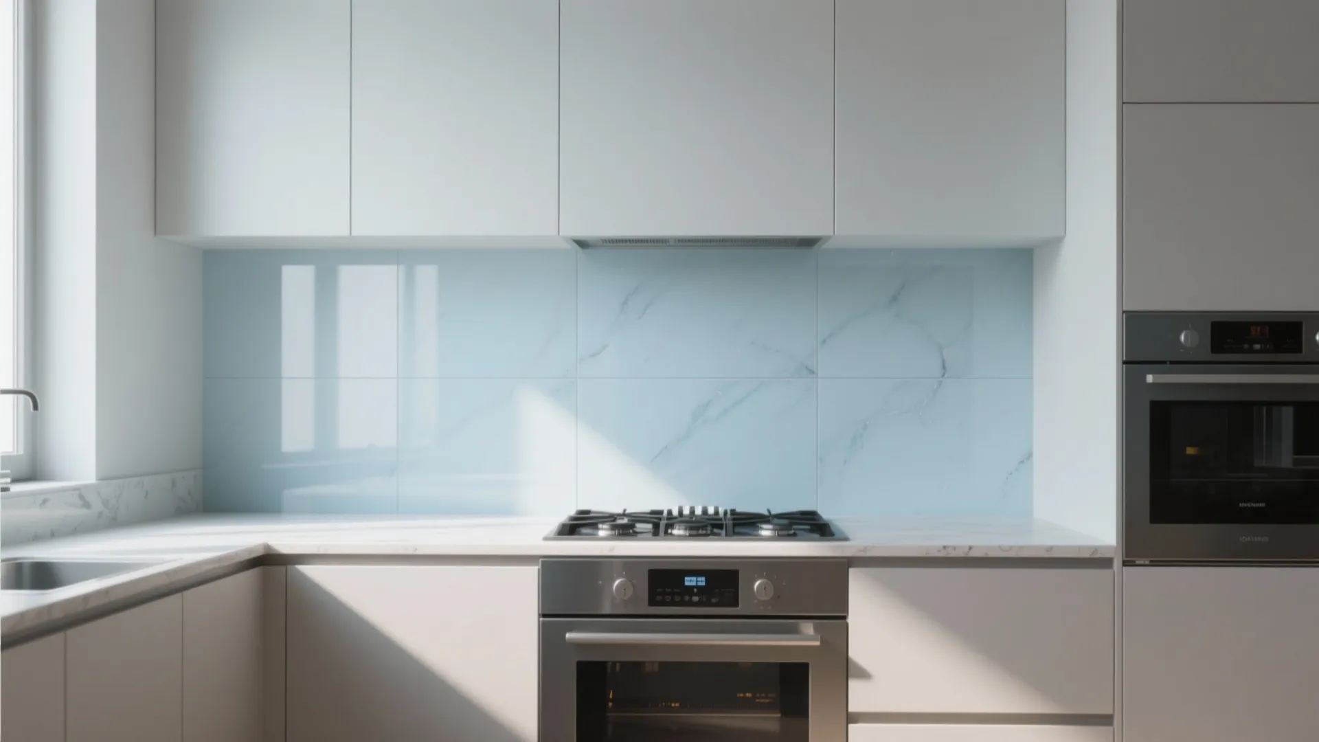 3. Matte Porcelain Slabs for Minimalists