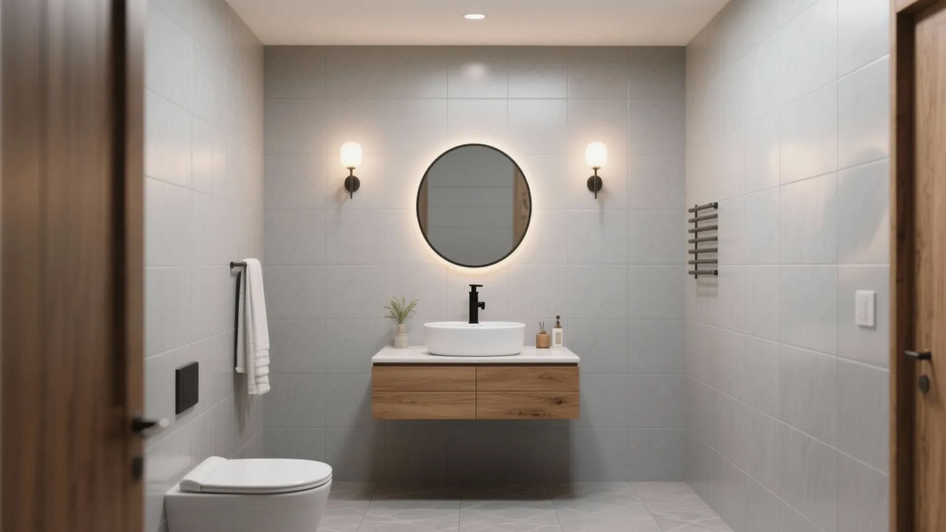 Matte Porcelain for a Calm, Anti-Glare Finish