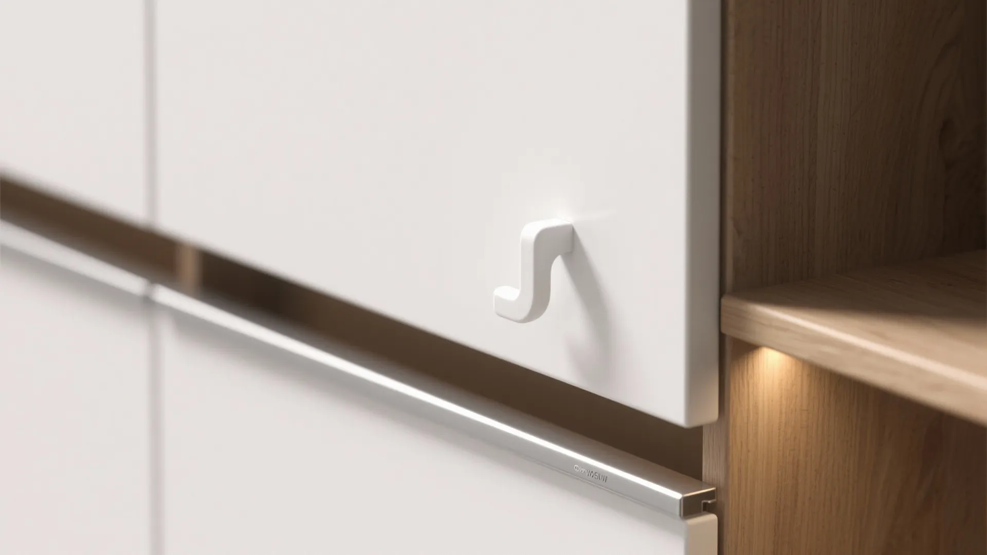 Minimal wall box storage with clean lines