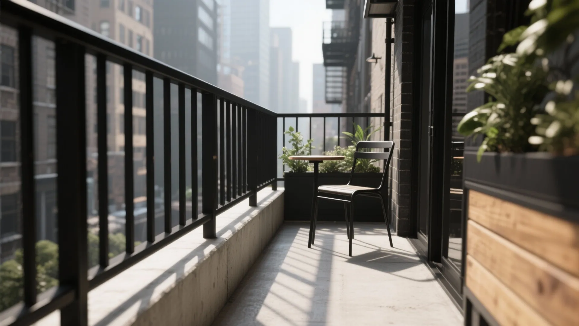 Minimalist Matte-Black Lines