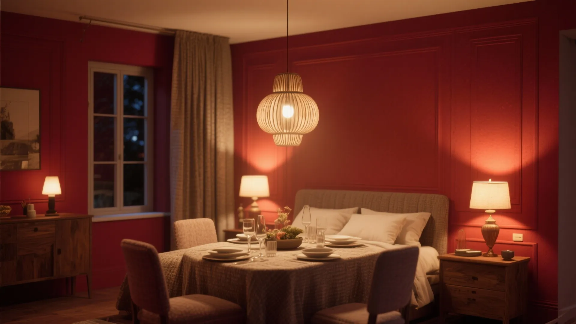 5. Matte Red for Cozy Interiors