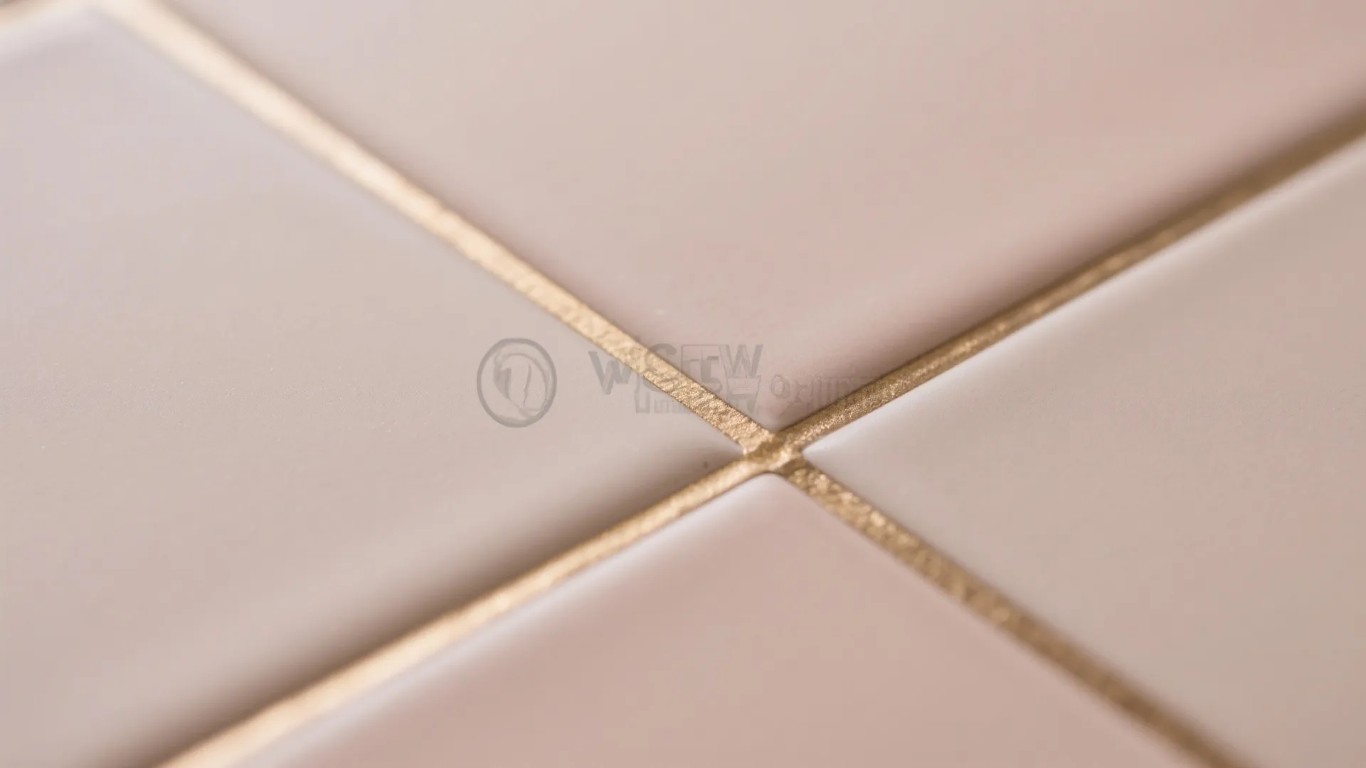 Matte Rose Tiles with Brass Fixtures