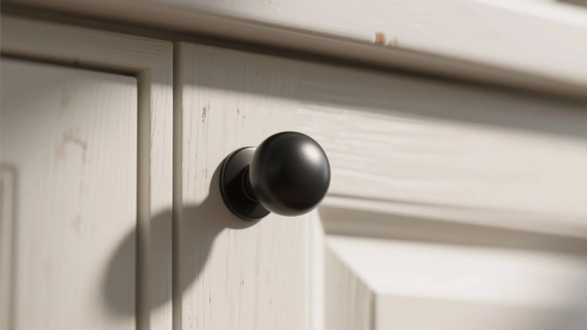 1. Matte round knobs for Scandinavian minimalism