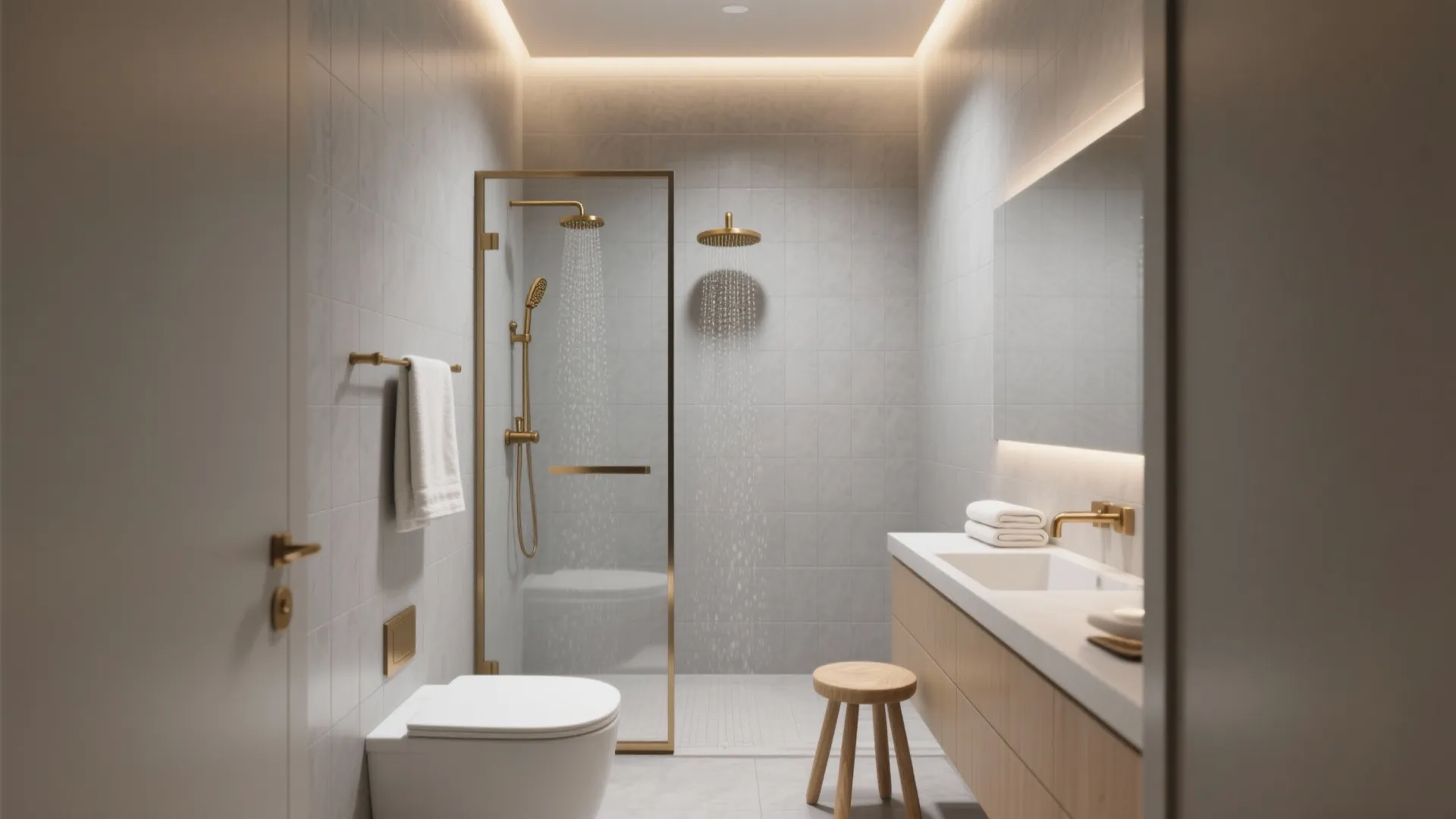 Soft Matte Grey Tiles for a Calm Spa Feel