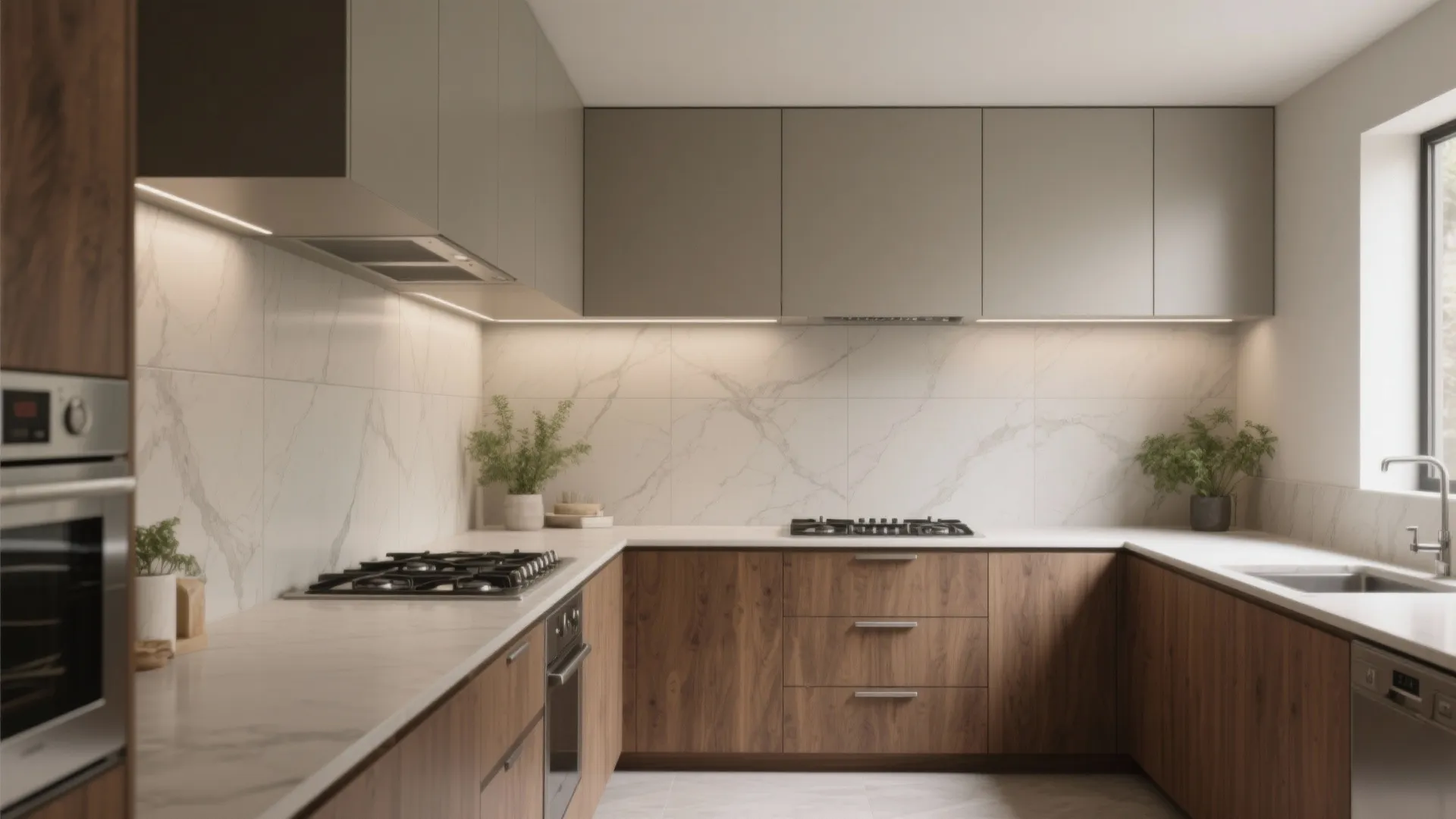 Minimal Matte Porcelain for Seamless Kitchens