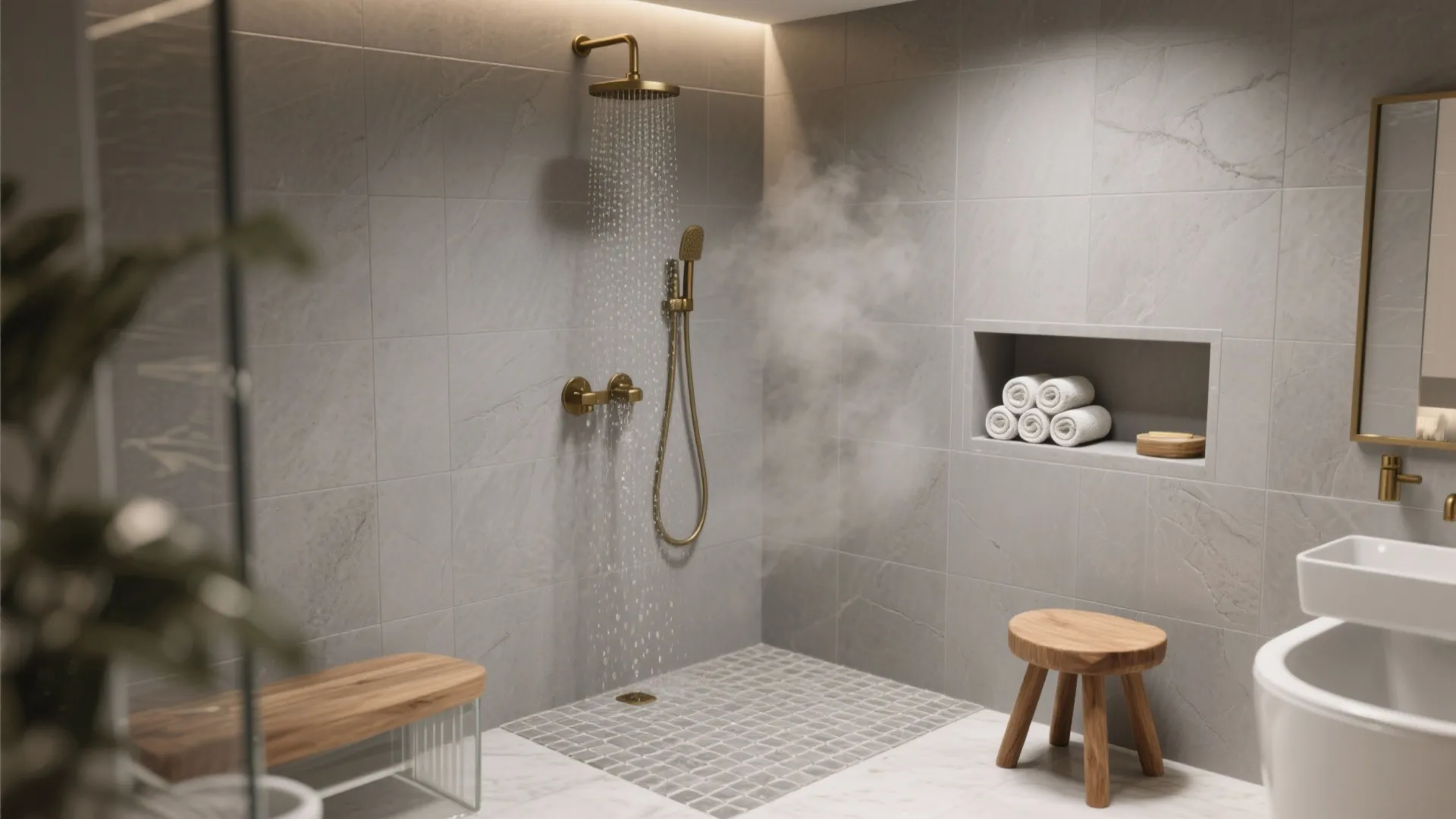 Matte Stone-Look Grey for a Spa Calm