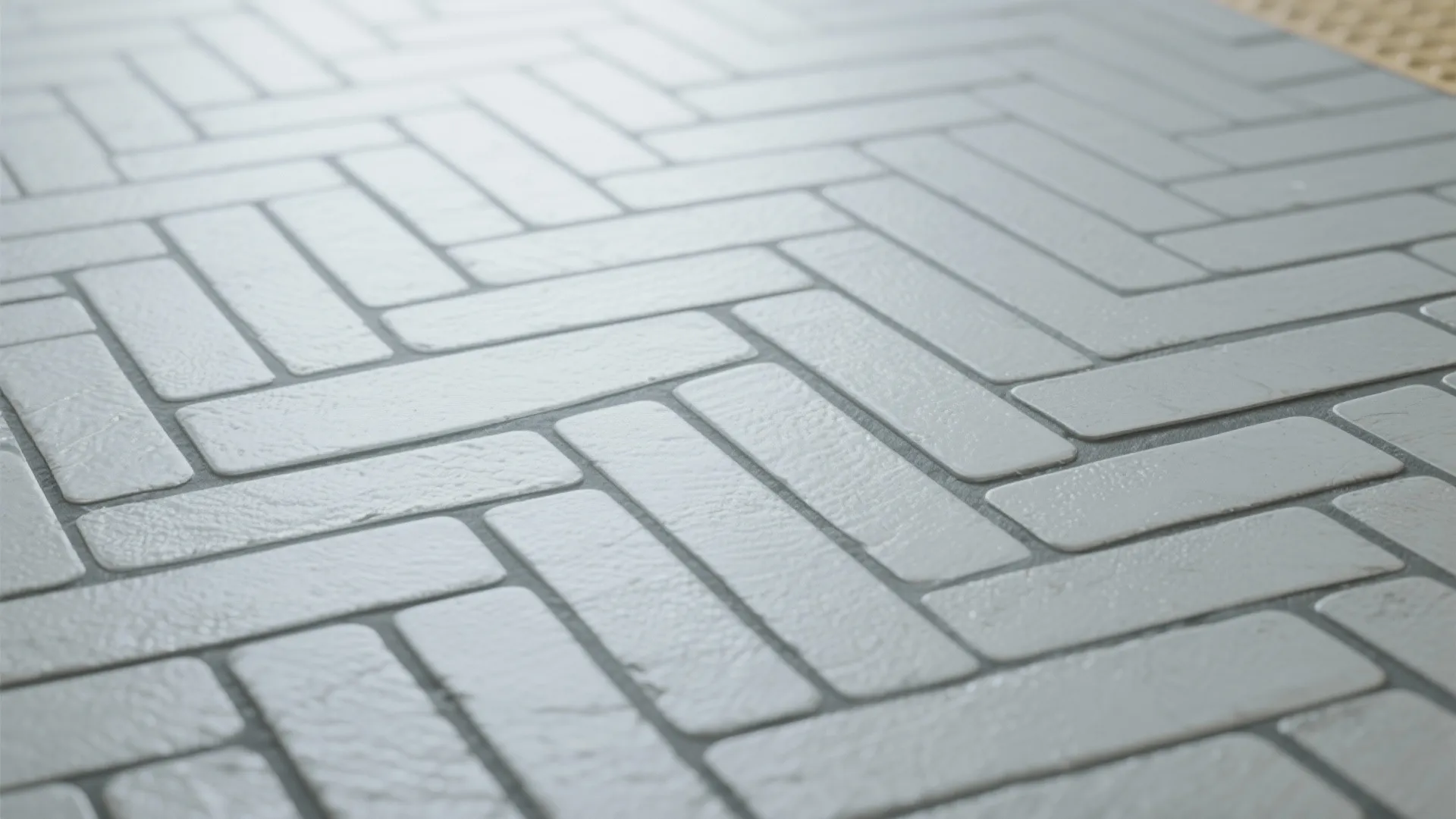 1. Matte subway tiles on the floor