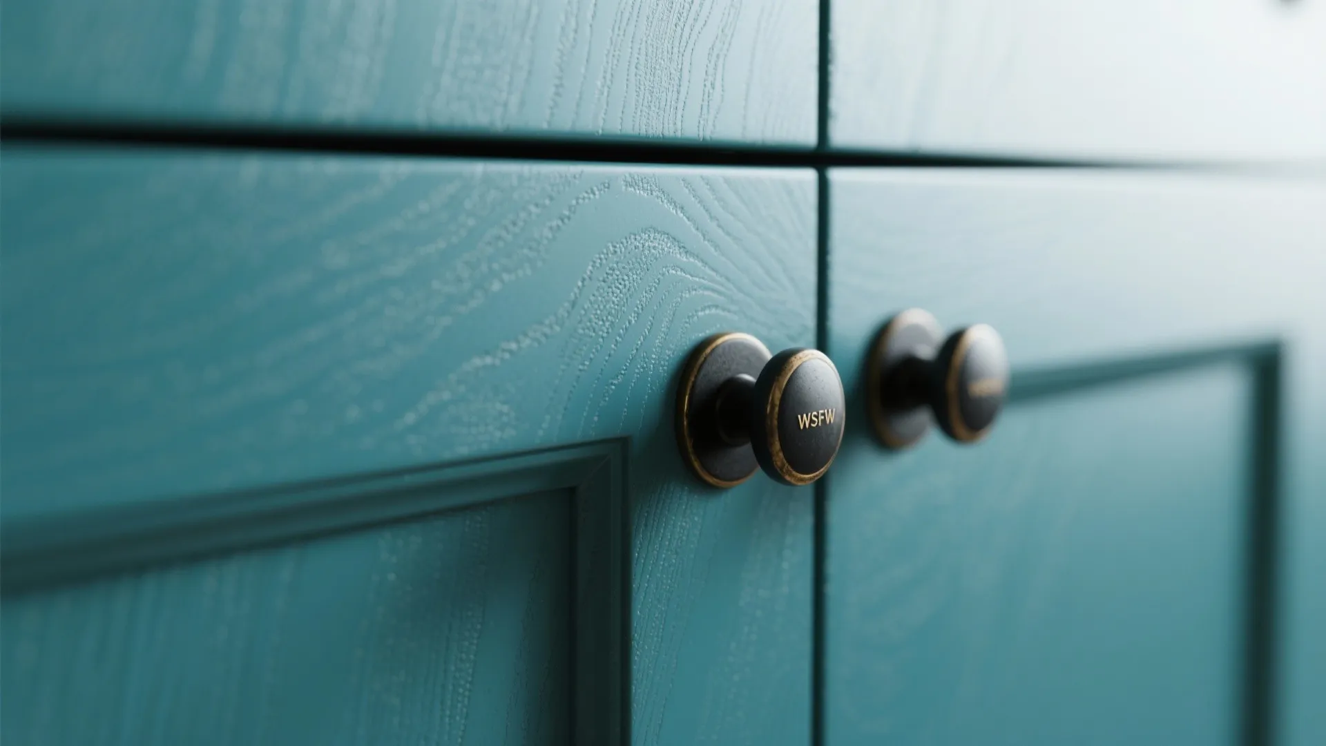 4. Matte Teal for a Moody, Contemporary Kitchen