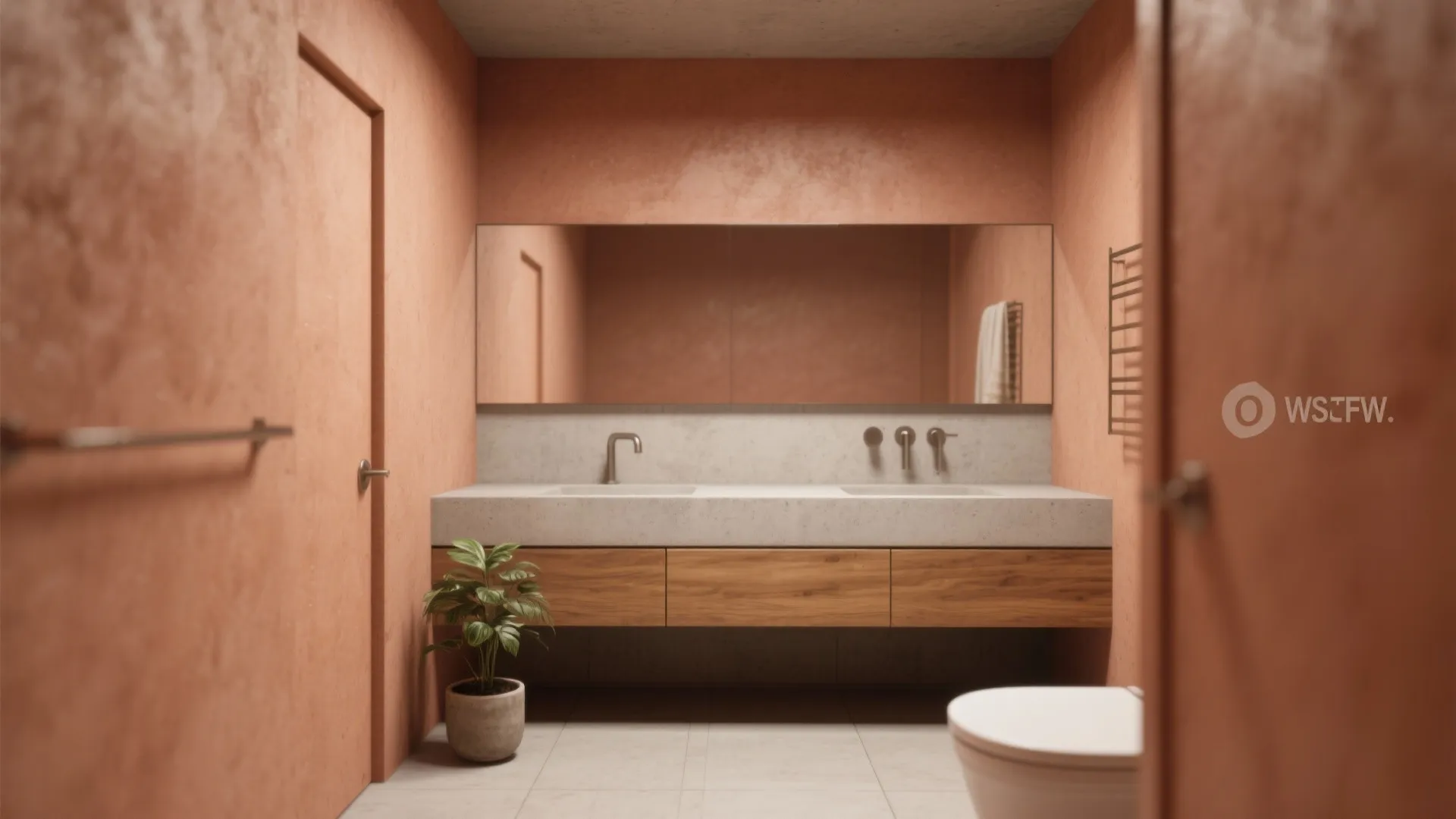 2. Matte Terracotta Minimalism