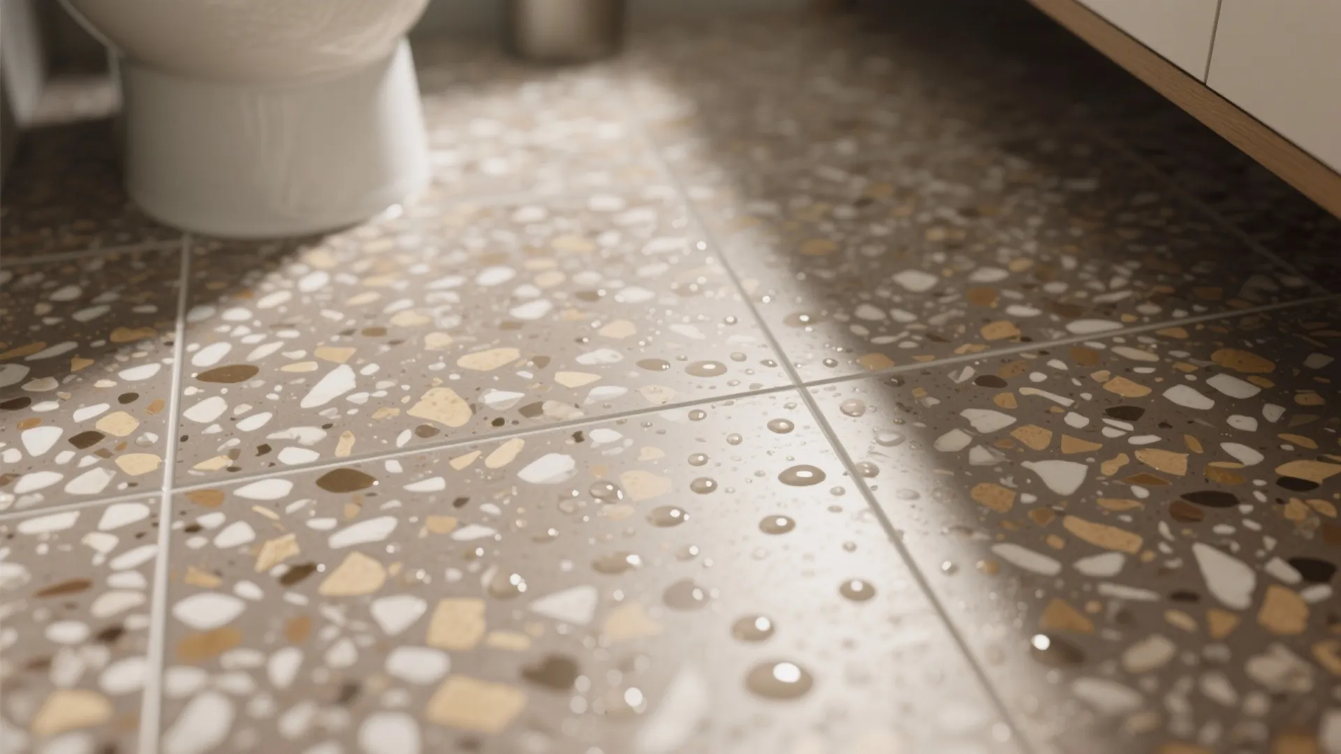 Matte Terrazzo for Safer Wet Zones
